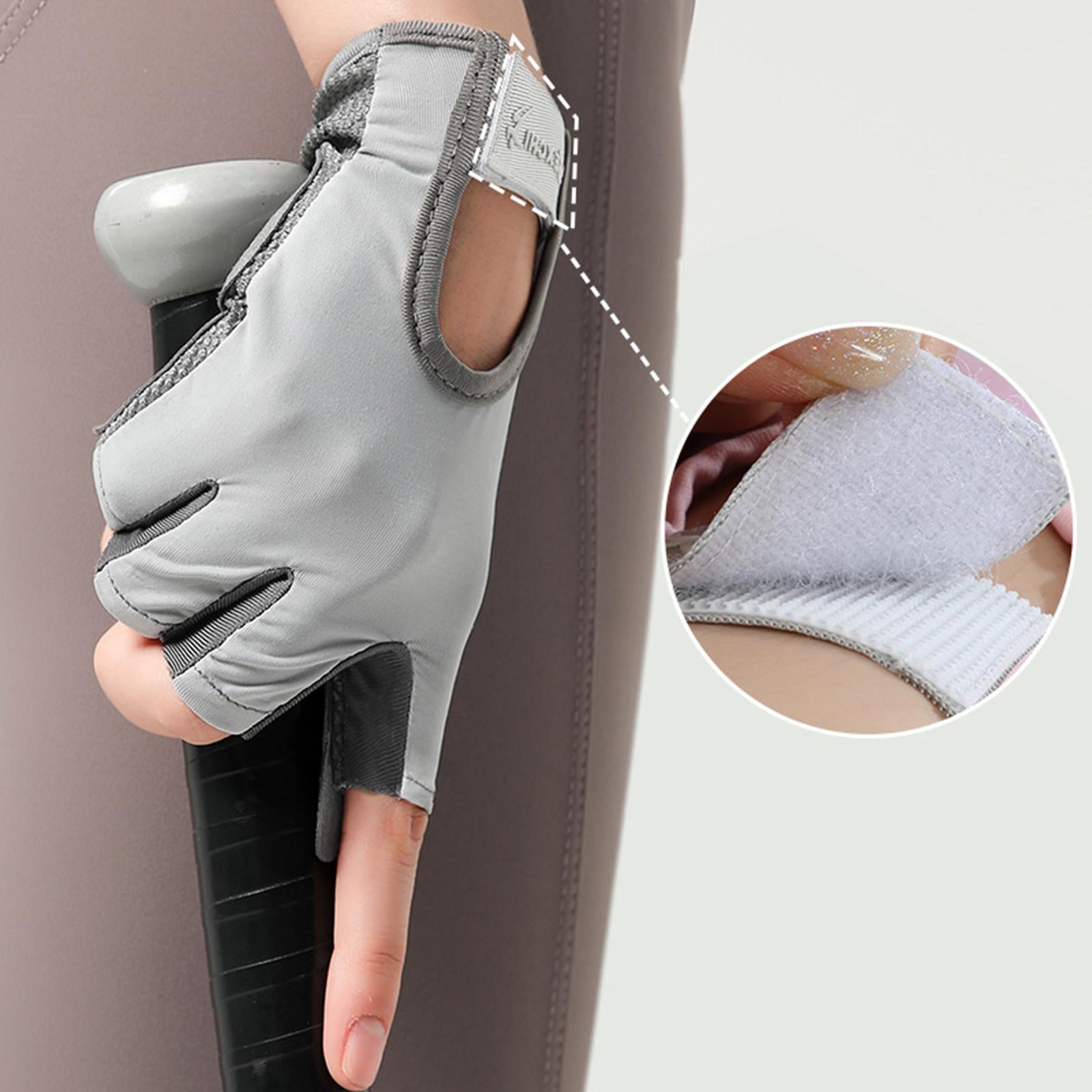 Sports Cycling Gloves Exercise Women Men Mitts Workout Weight Lifting Gloves Grey