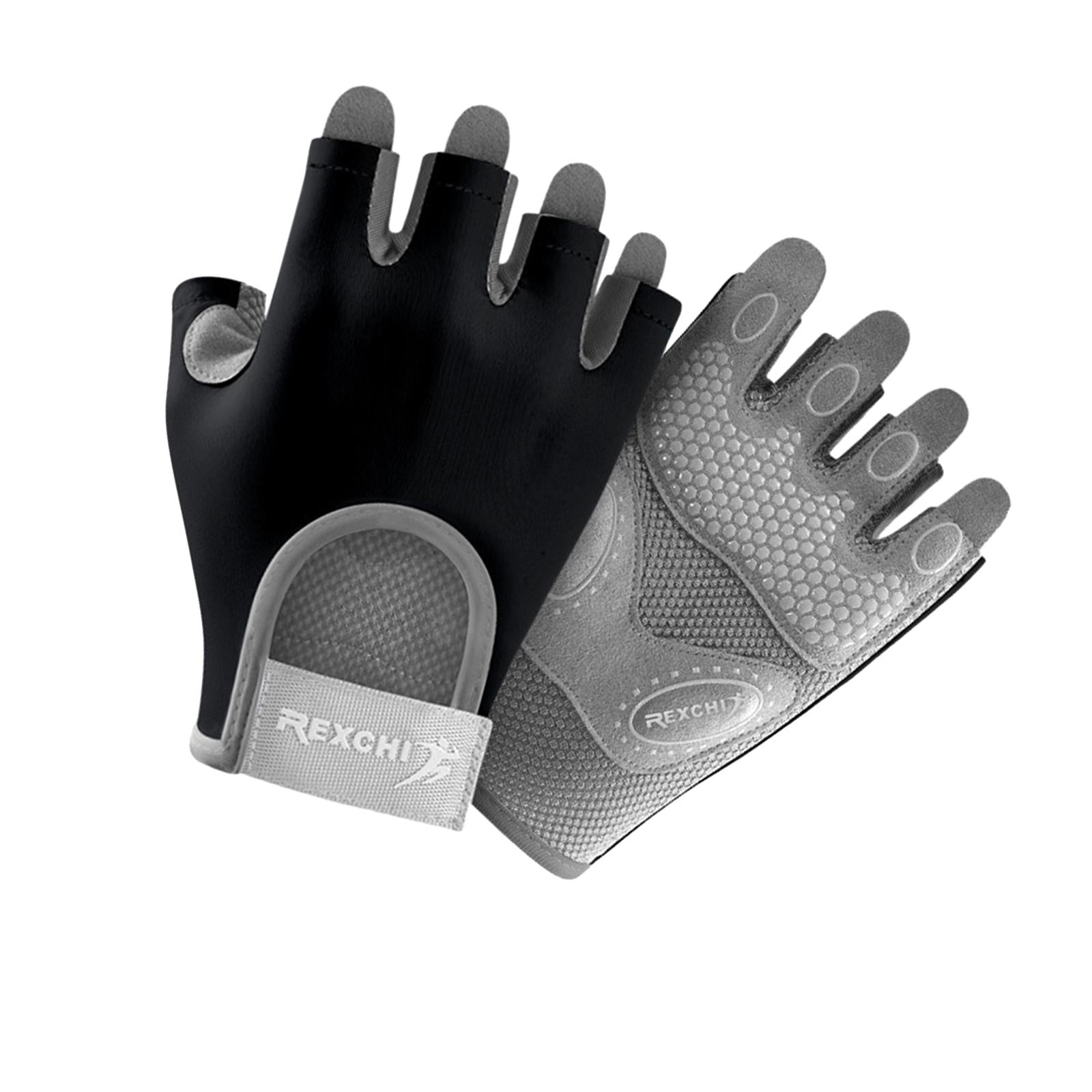 Sports Cycling Gloves Exercise Women Men Mitts Workout Weight Lifting Gloves Black