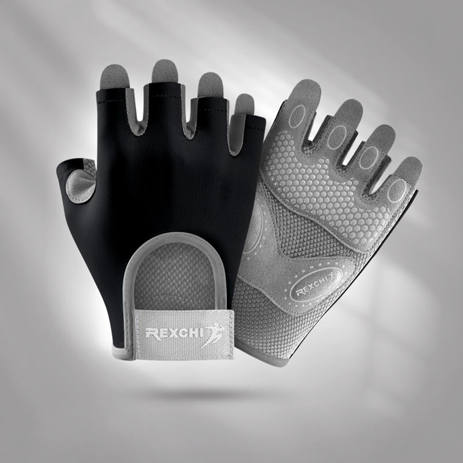 Sports Cycling Gloves Exercise Women Men Mitts Workout Weight Lifting Gloves Black