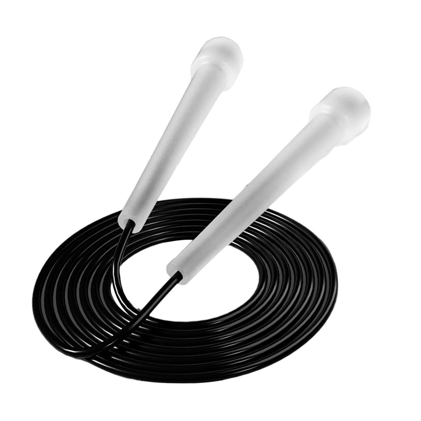 2xJump Rope for Kids Boys Girls Lightweight for Workout Outdoor Sports Fitness Black