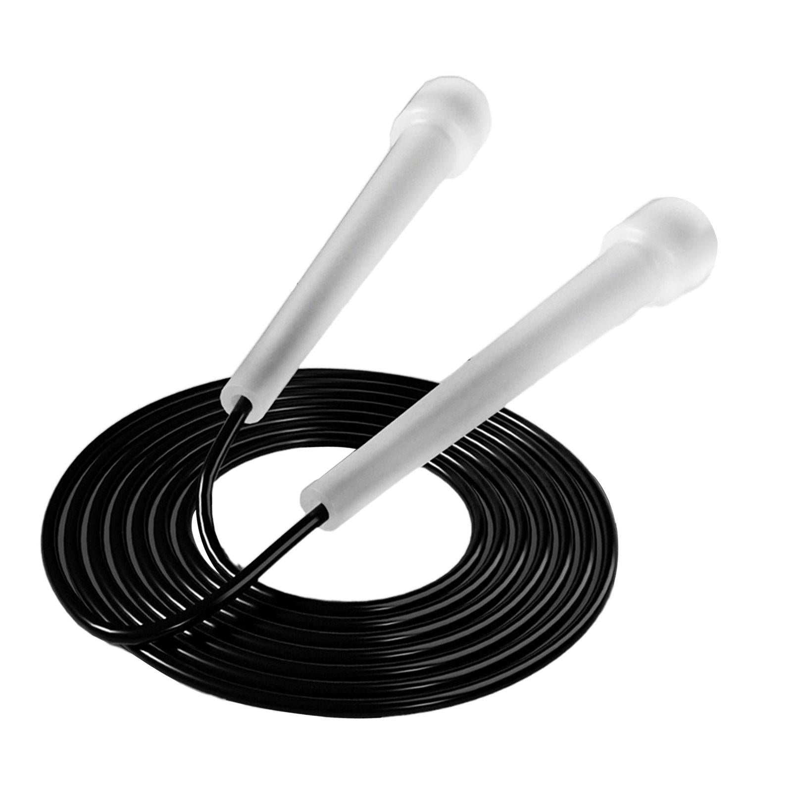2xJump Rope for Kids Boys Girls Lightweight for Workout Outdoor Sports Fitness Black