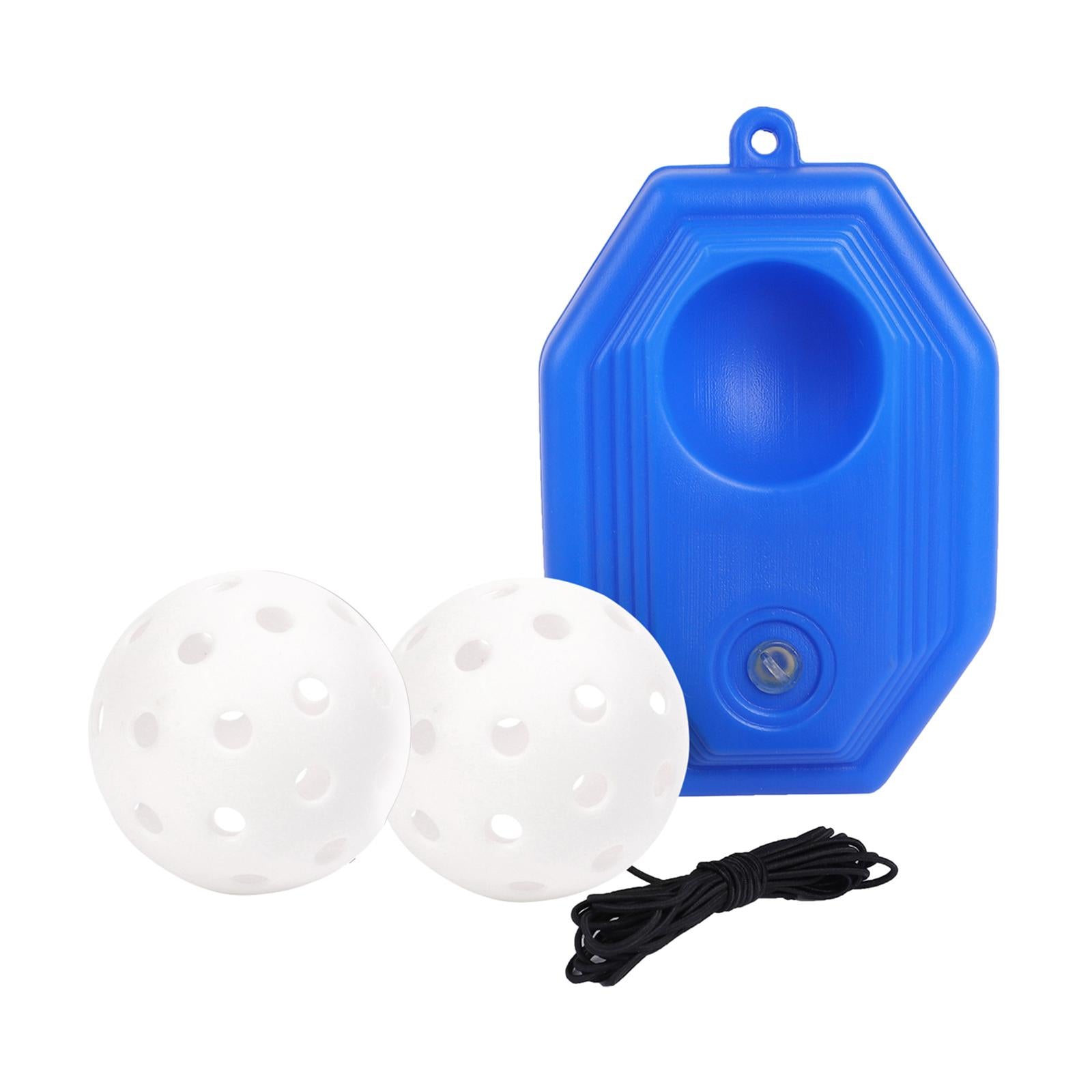 Pickleball Trainer Improve Speed Player Solo Training with Elastic Rope Ball White