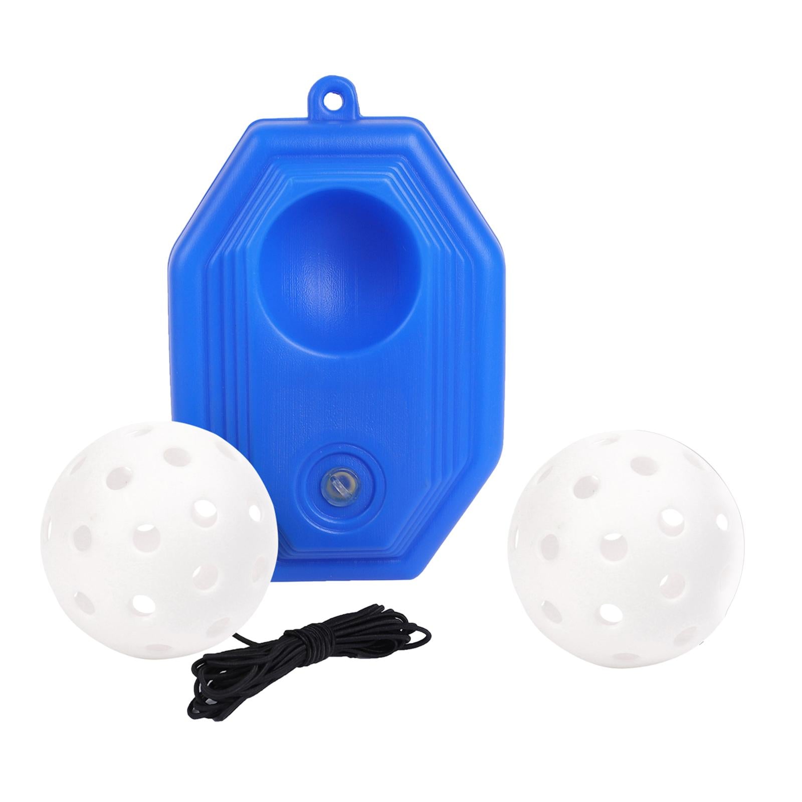 Pickleball Trainer Improve Speed Player Solo Training with Elastic Rope Ball White