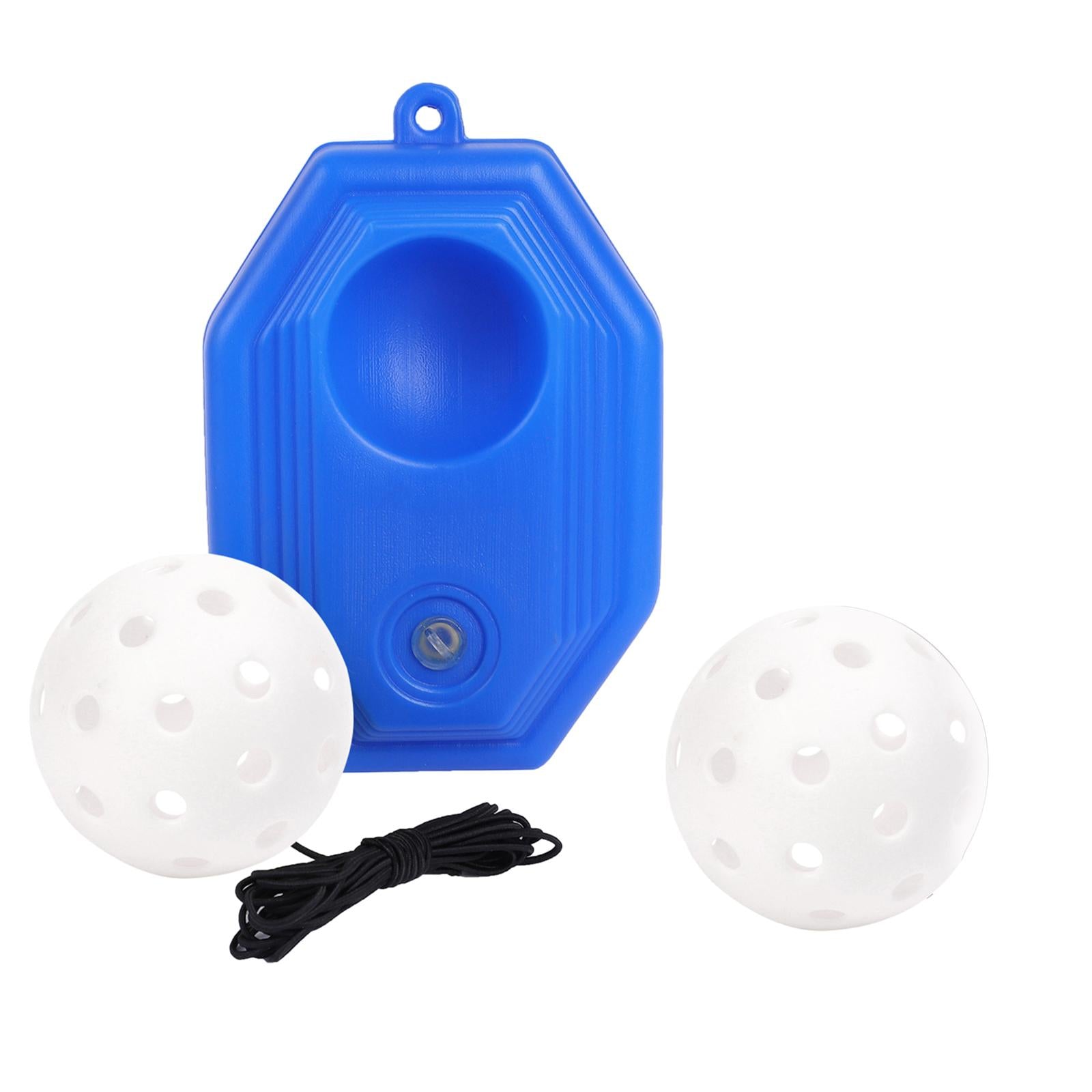 Pickleball Trainer Improve Speed Player Solo Training with Elastic Rope Ball White