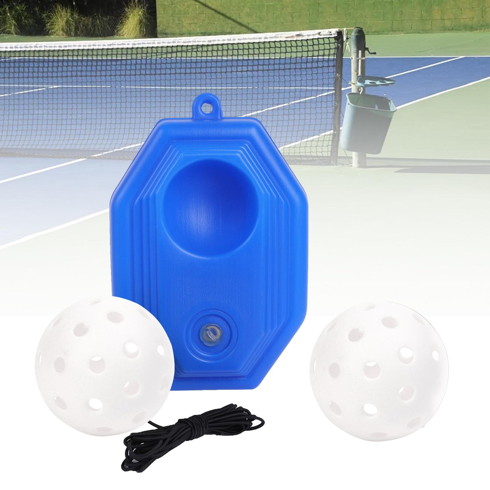 Pickleball Trainer Improve Speed Player Solo Training with Elastic Rope Ball White