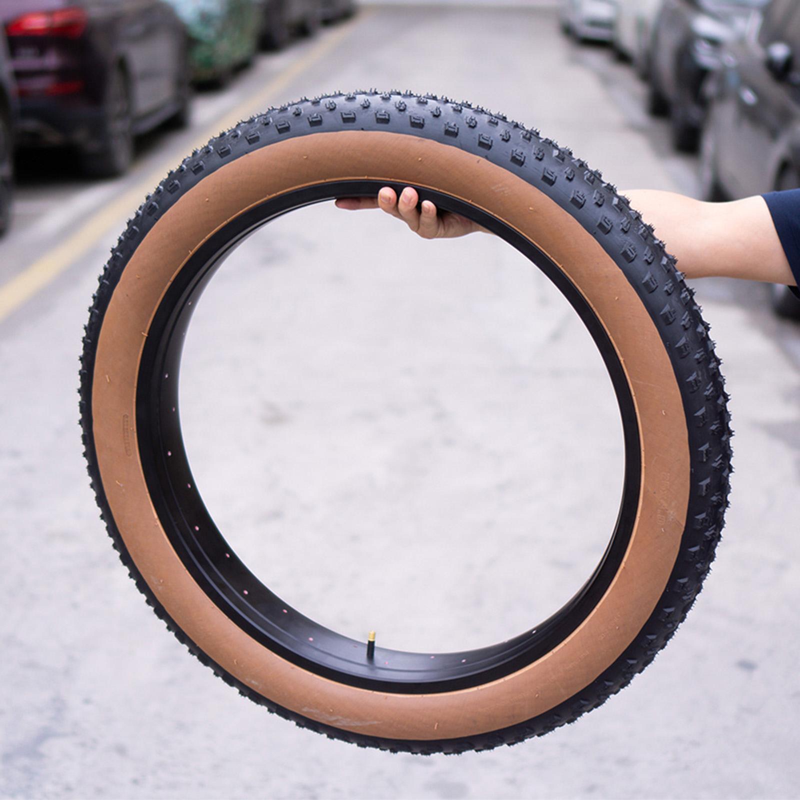 Snow Bike Tire Durable ATV Tire for Snow Vehicle Tire Replacement 20x3in Black Brown