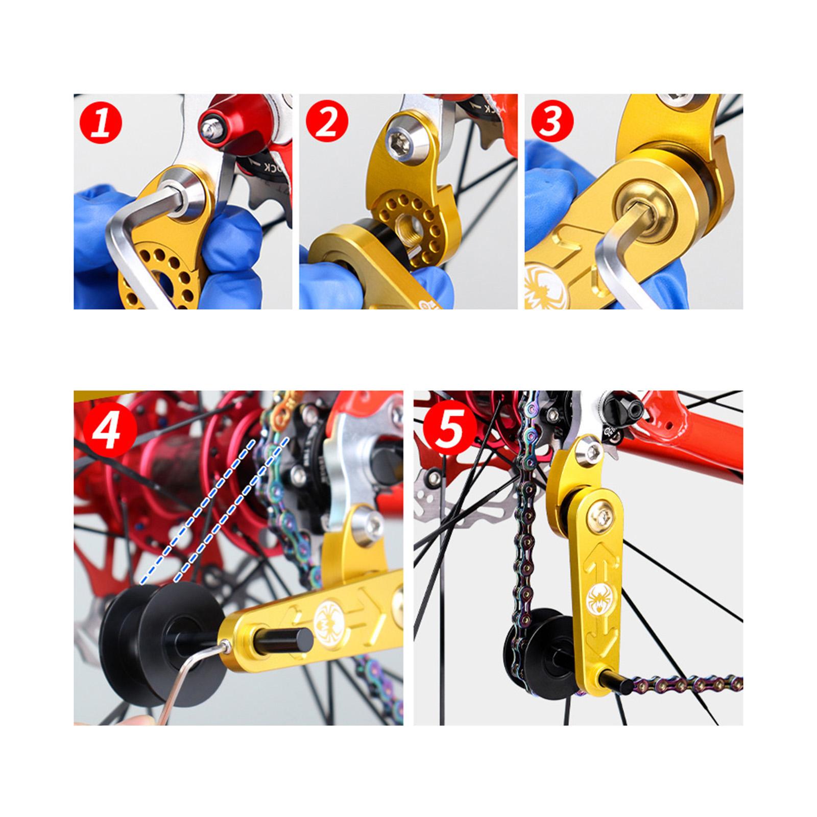 High Quality Adjuster Tensioner Riding Aluminum Alloy Bike Accessories Red