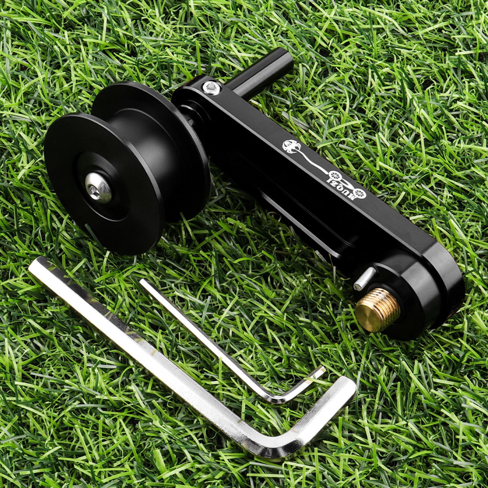 Bike Chain Tensioner Aluminum Alloy Tool Lightweight Adapter Chain Converter black