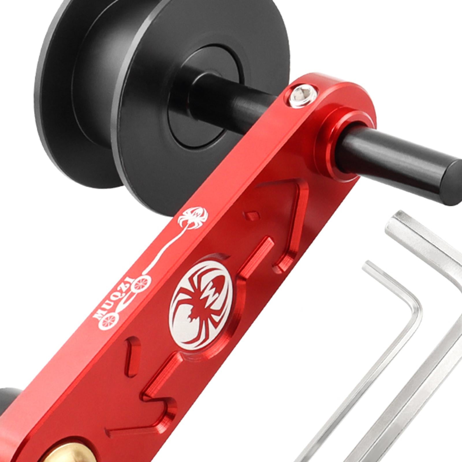 Bike Chain Tensioner Aluminum Alloy Tool Lightweight Adapter Chain Converter red