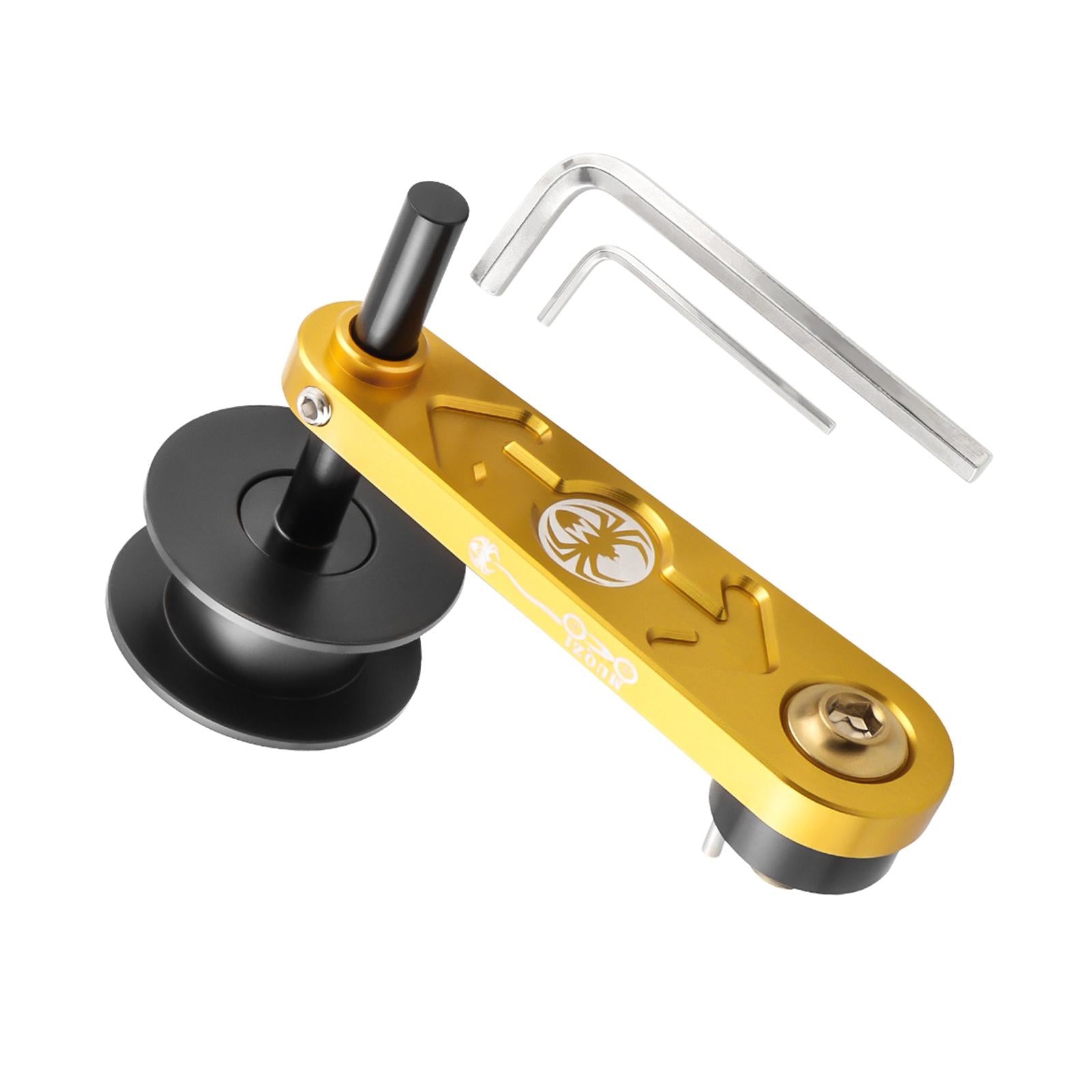 Bike Chain Tensioner Aluminum Alloy Tool Lightweight Adapter Chain Converter gold