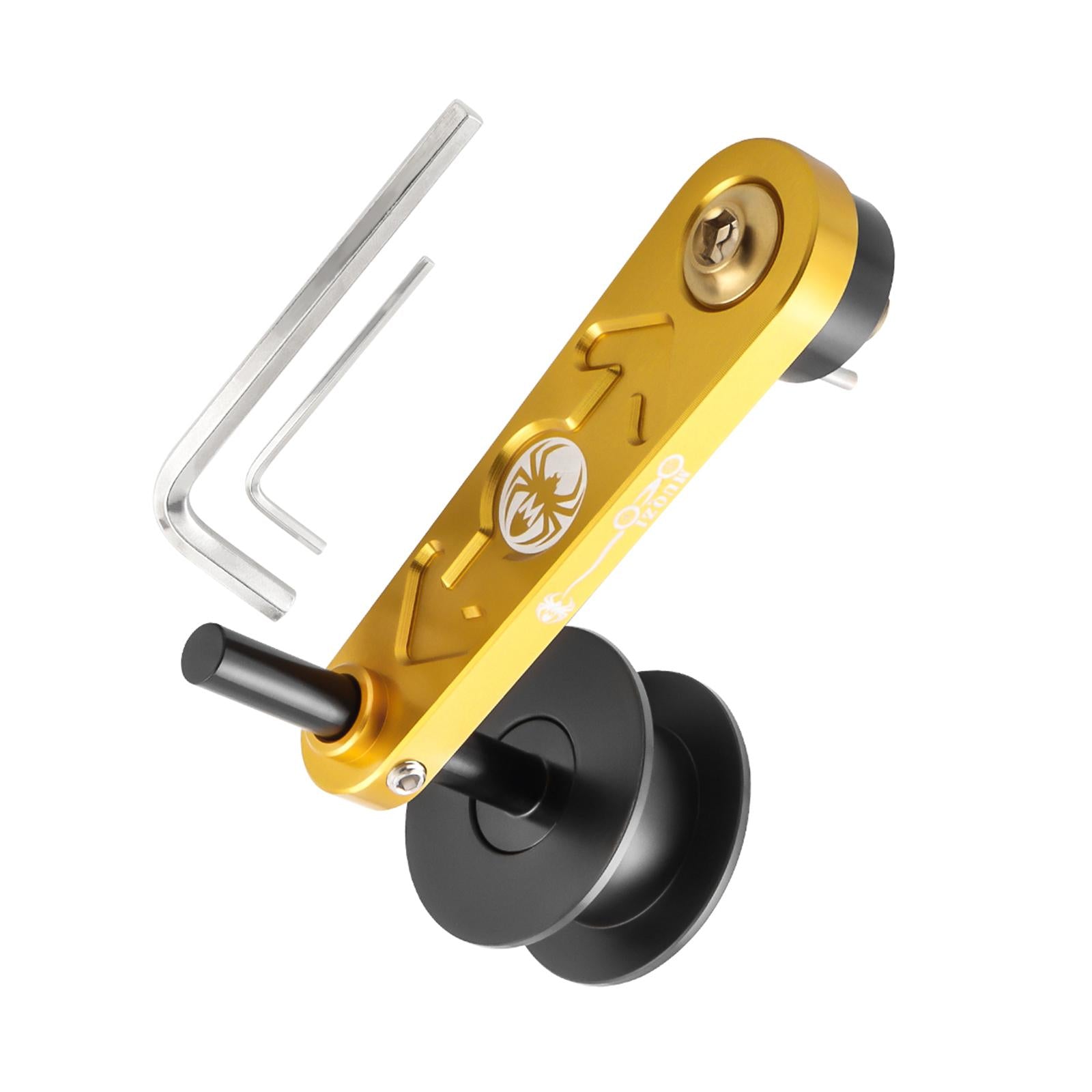 Bike Chain Tensioner Aluminum Alloy Tool Lightweight Adapter Chain Converter gold