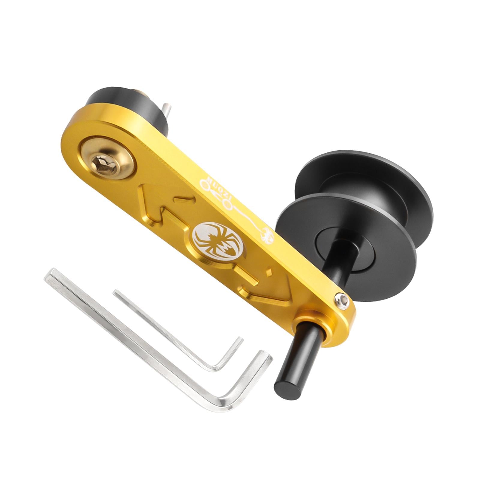 Bike Chain Tensioner Aluminum Alloy Tool Lightweight Adapter Chain Converter gold