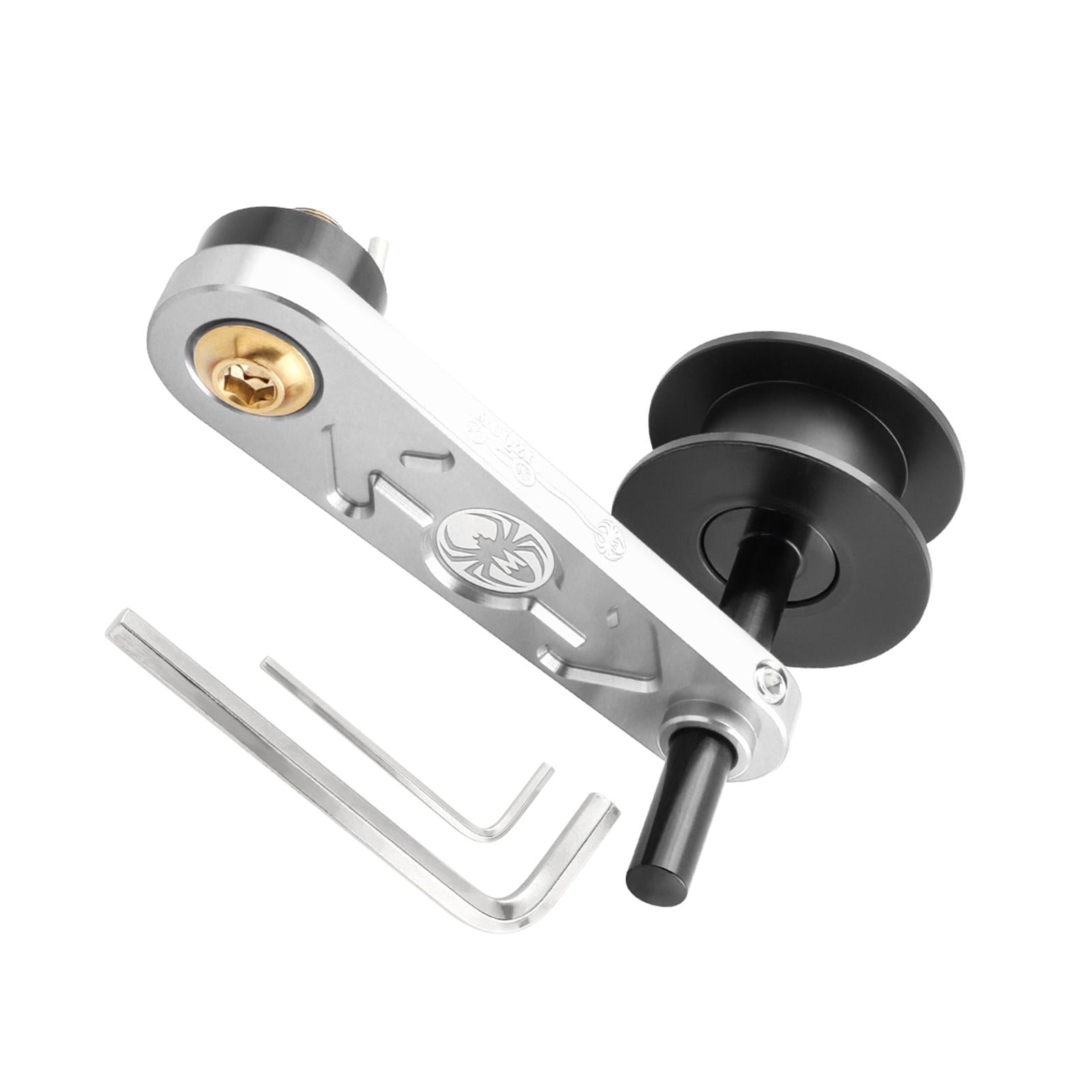 Bike Chain Tensioner Aluminum Alloy Tool Lightweight Adapter Chain Converter silver
