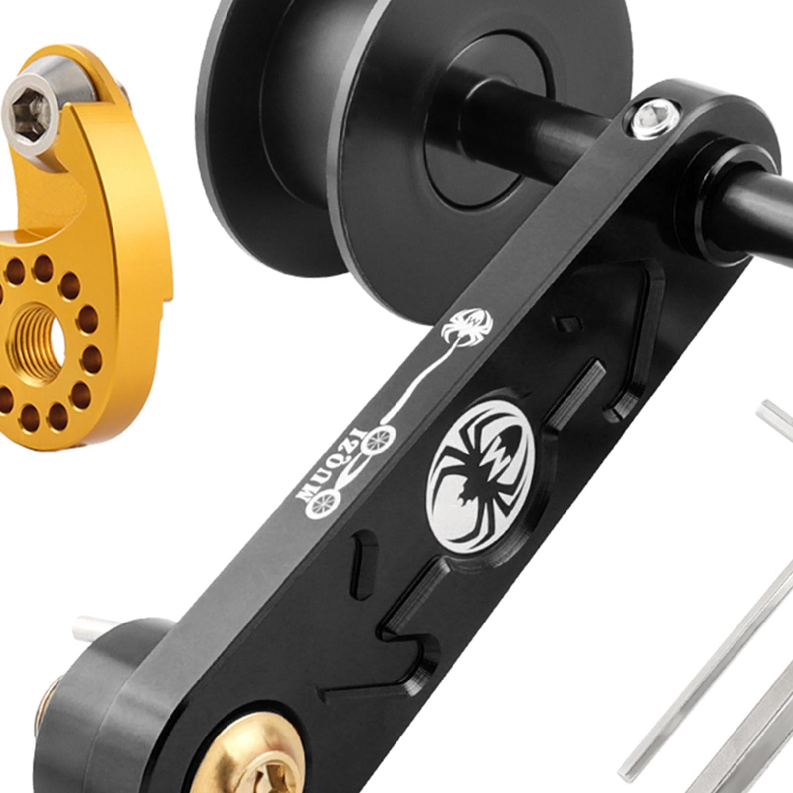 Bike Chain Tensioner Aluminum Alloy Tool Lightweight Adapter Chain Converter black with Regulator
