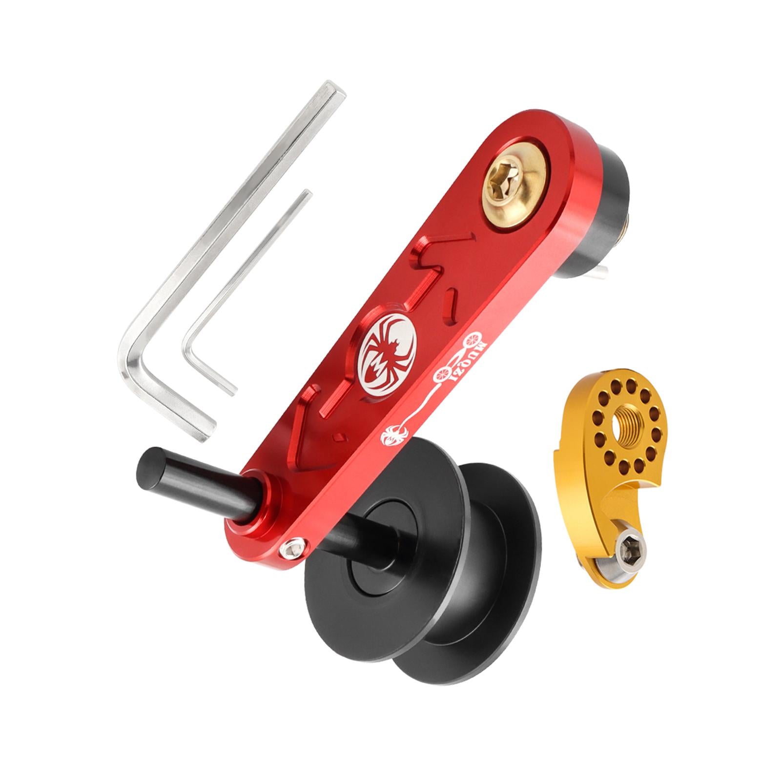 Bike Chain Tensioner Aluminum Alloy Tool Lightweight Adapter Chain Converter red with Regulator