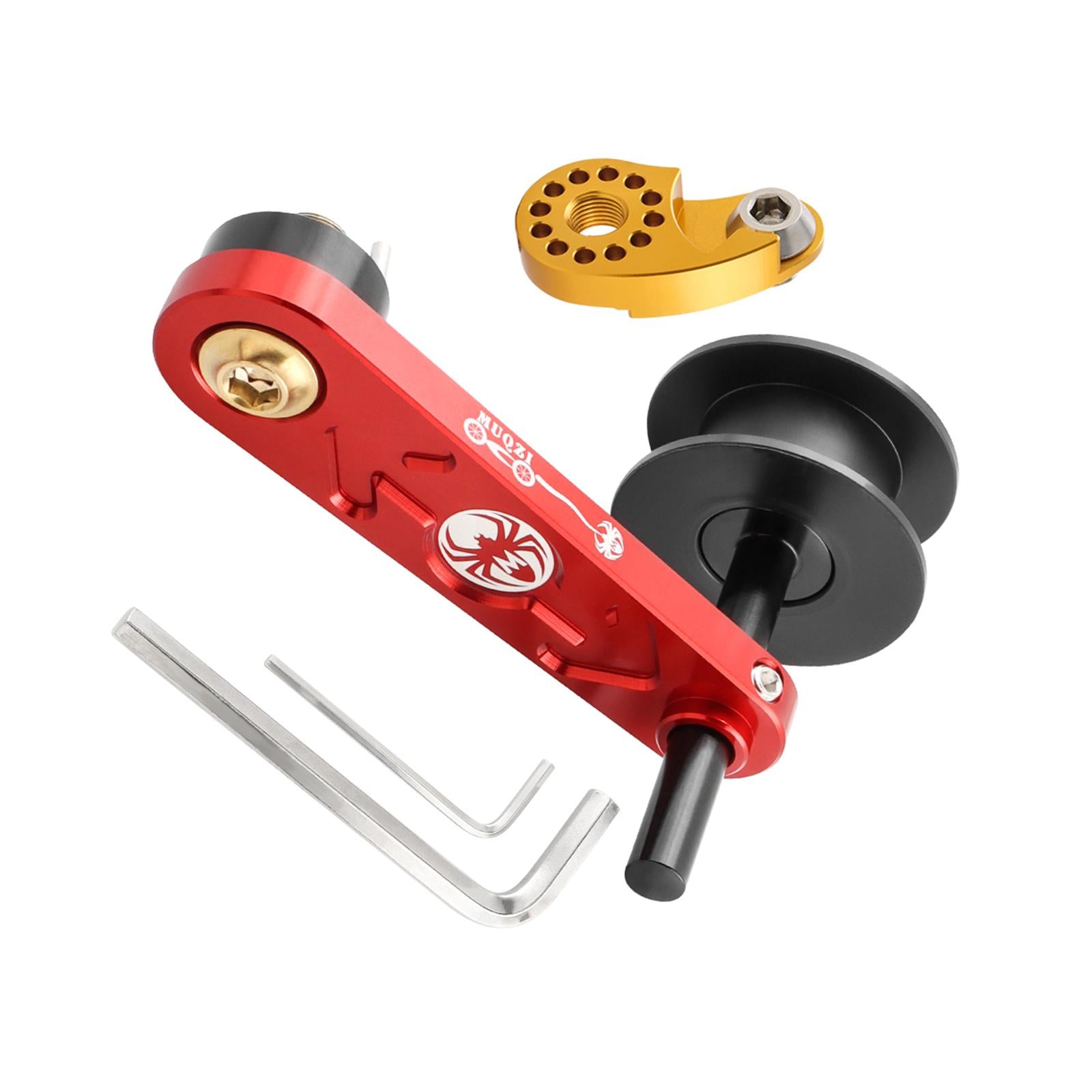 Bike Chain Tensioner Aluminum Alloy Tool Lightweight Adapter Chain Converter red with Regulator
