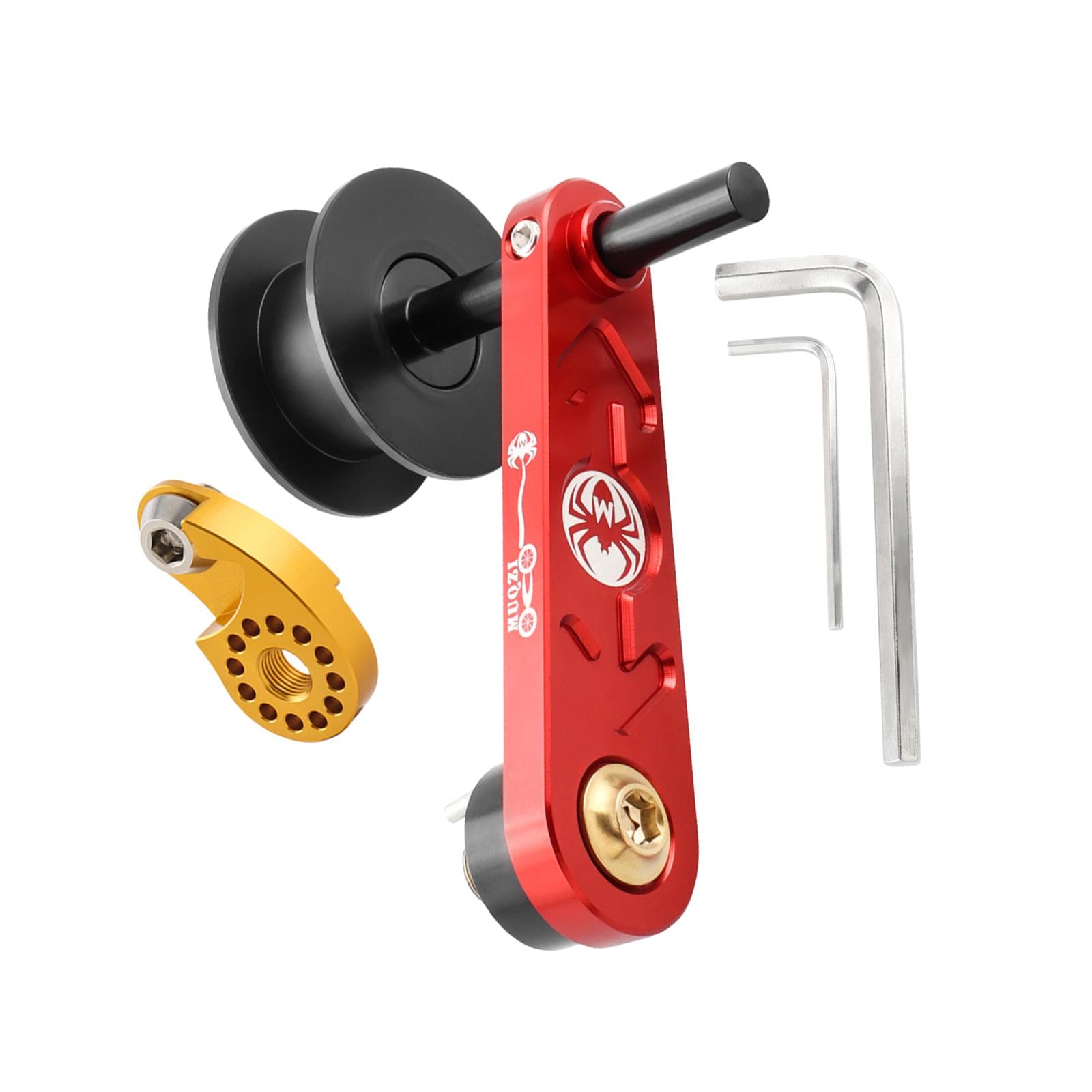 Bike Chain Tensioner Aluminum Alloy Tool Lightweight Adapter Chain Converter red with Regulator