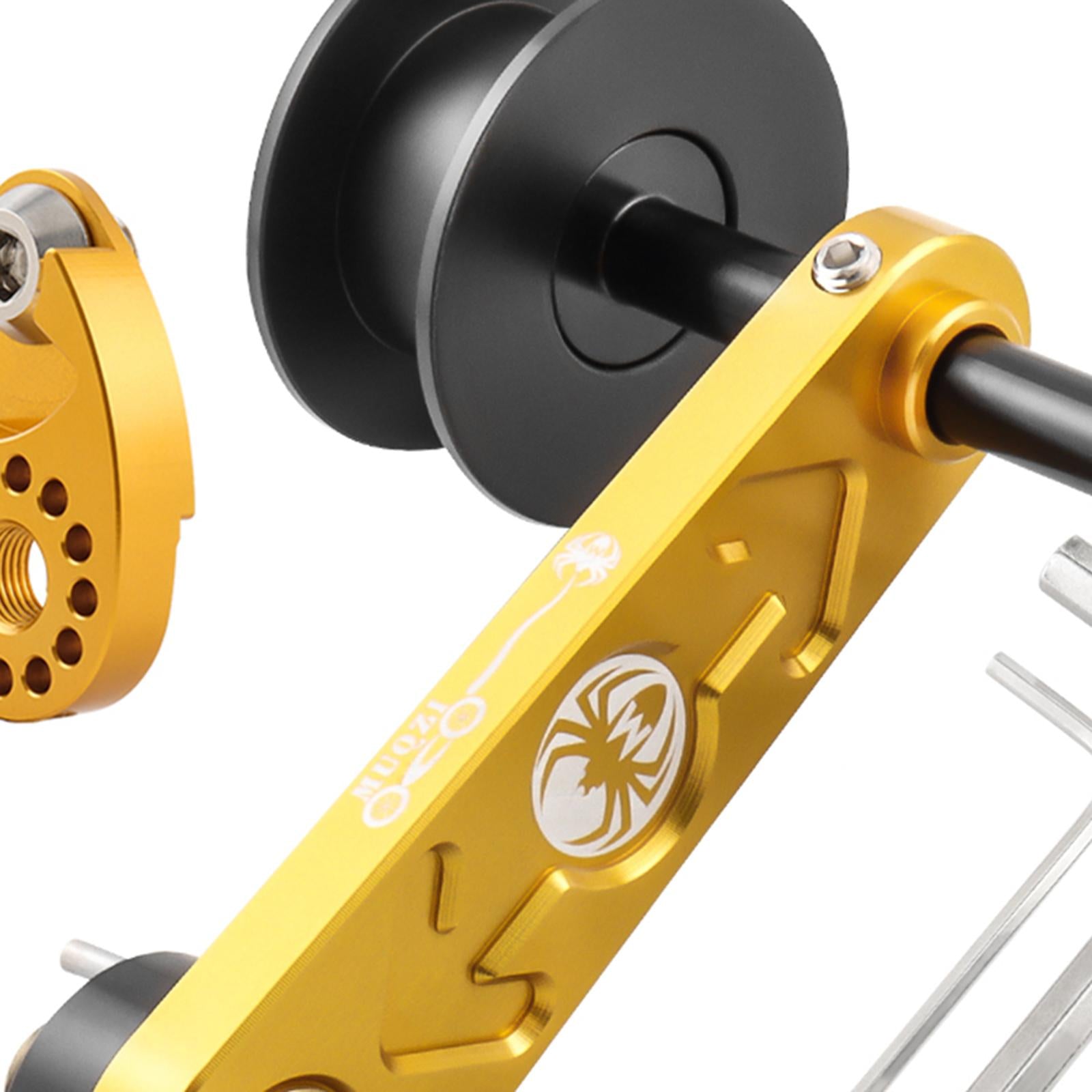 Bike Chain Tensioner Aluminum Alloy Tool Lightweight Adapter Chain Converter gold with Regulator