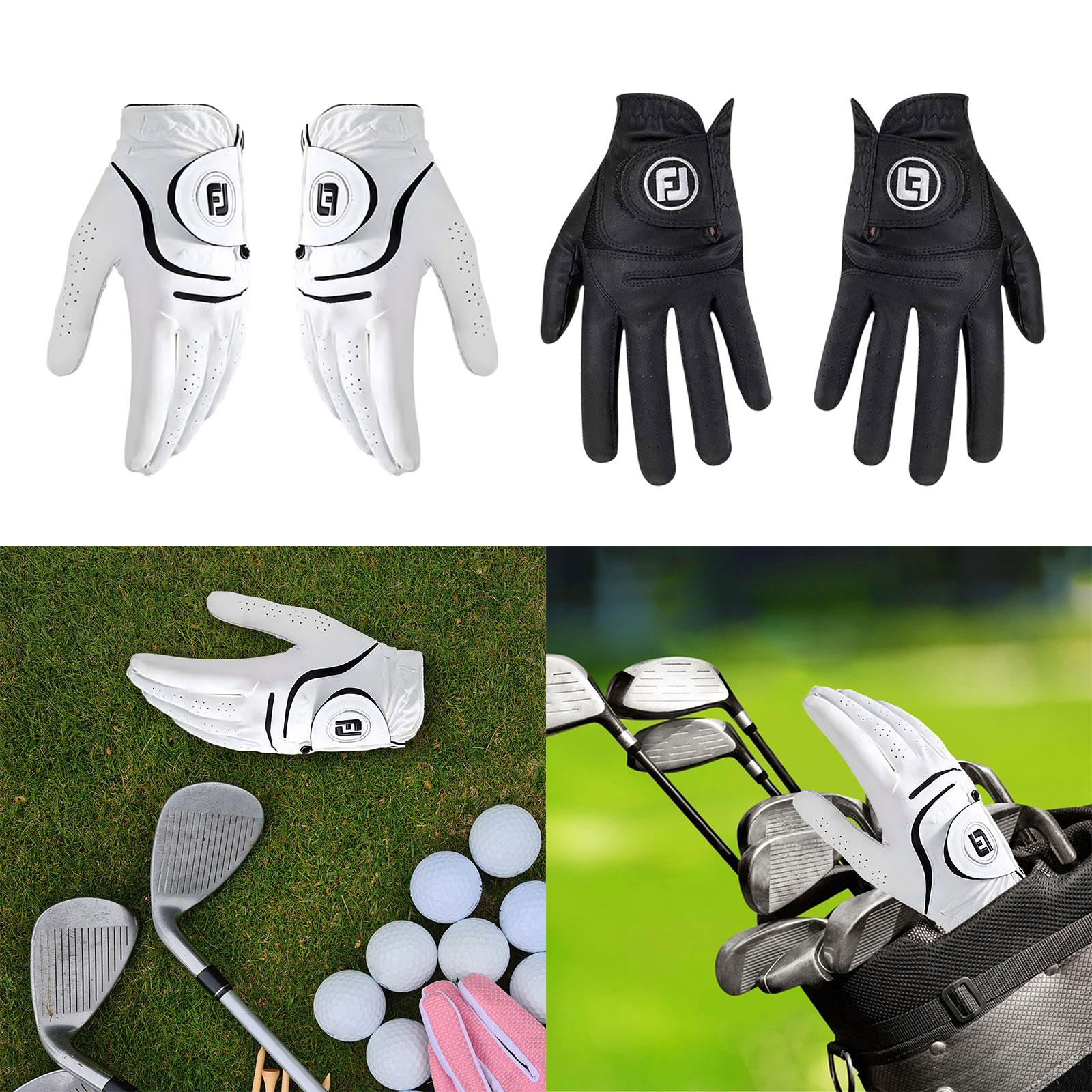 Golf Glove for Men Women Soft Comfortable Golf Training Glove for Golf Swing Left 22 White