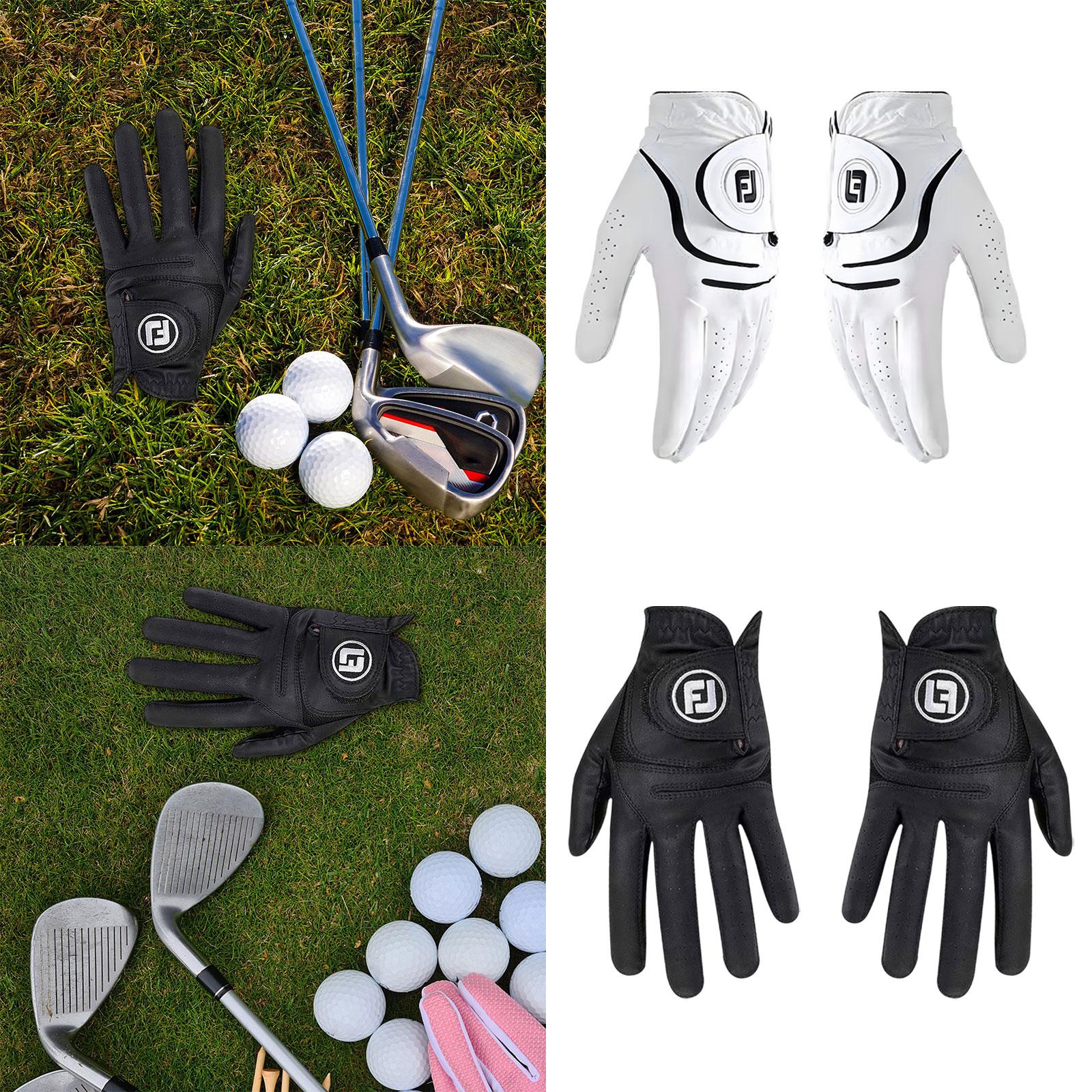 Golf Glove for Men Women Soft Comfortable Golf Training Glove for Golf Swing Left 22 White