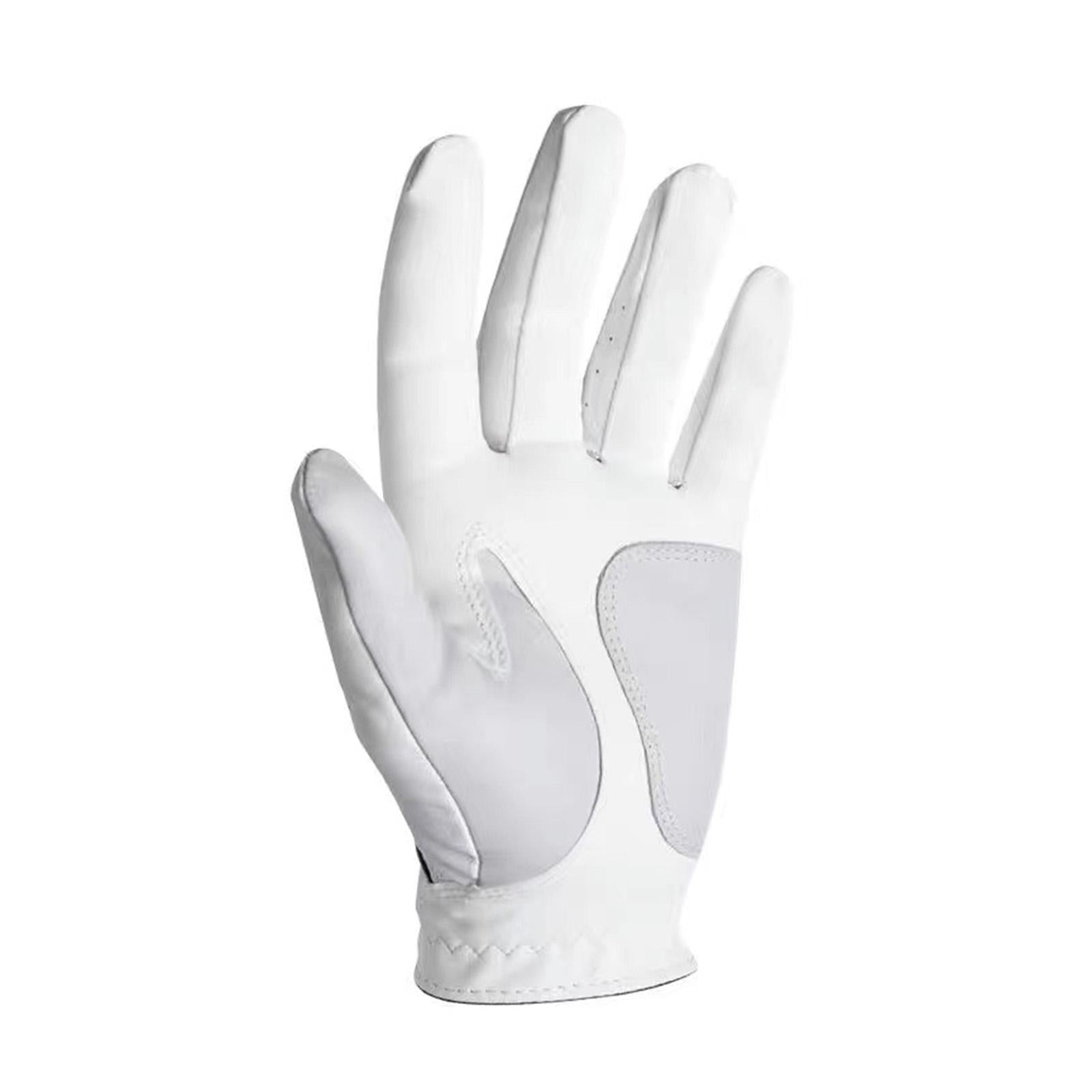 Golf Glove for Men Women Soft Comfortable Golf Training Glove for Golf Swing Left 22 White