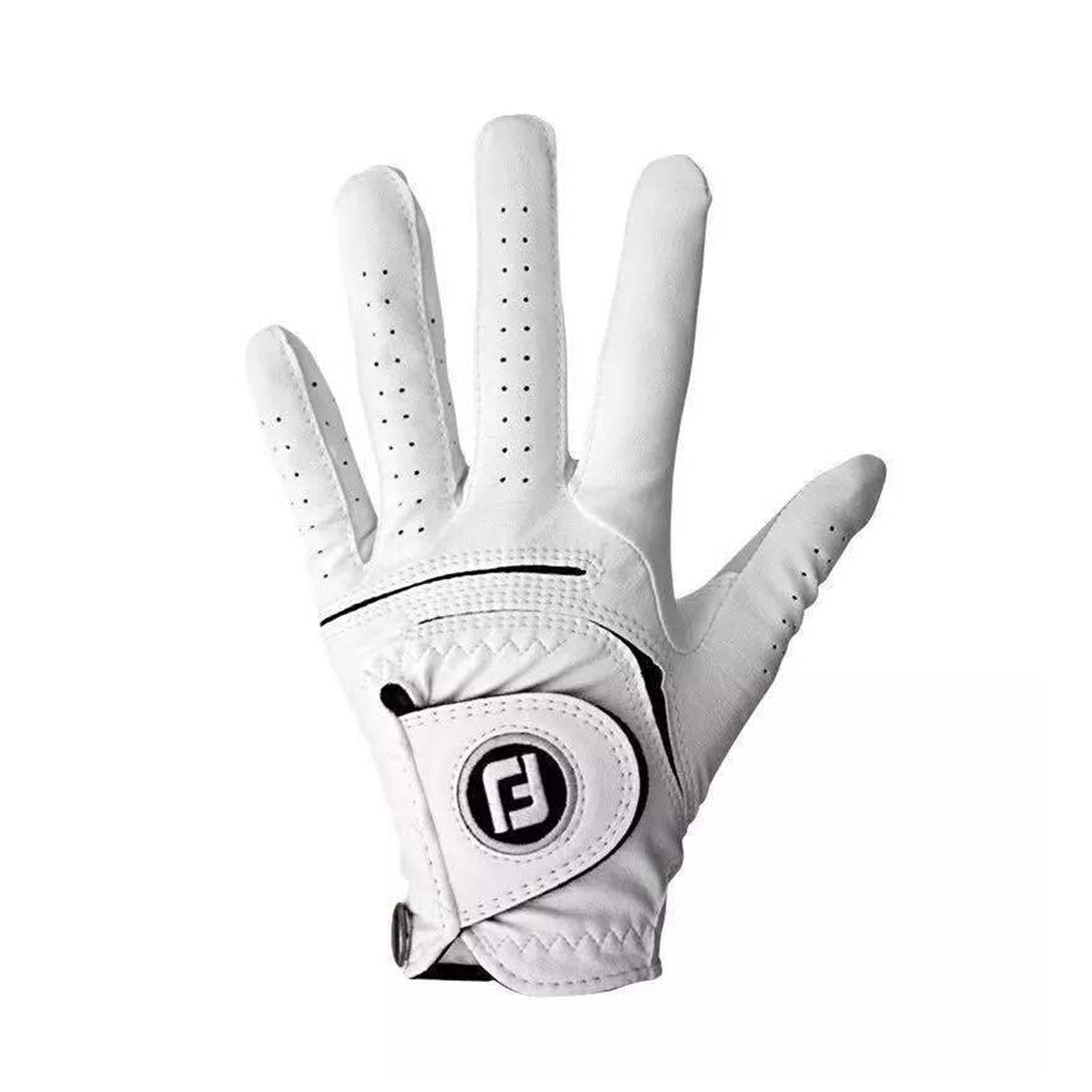 Golf Glove for Men Women Soft Comfortable Golf Training Glove for Golf Swing Left 22 White