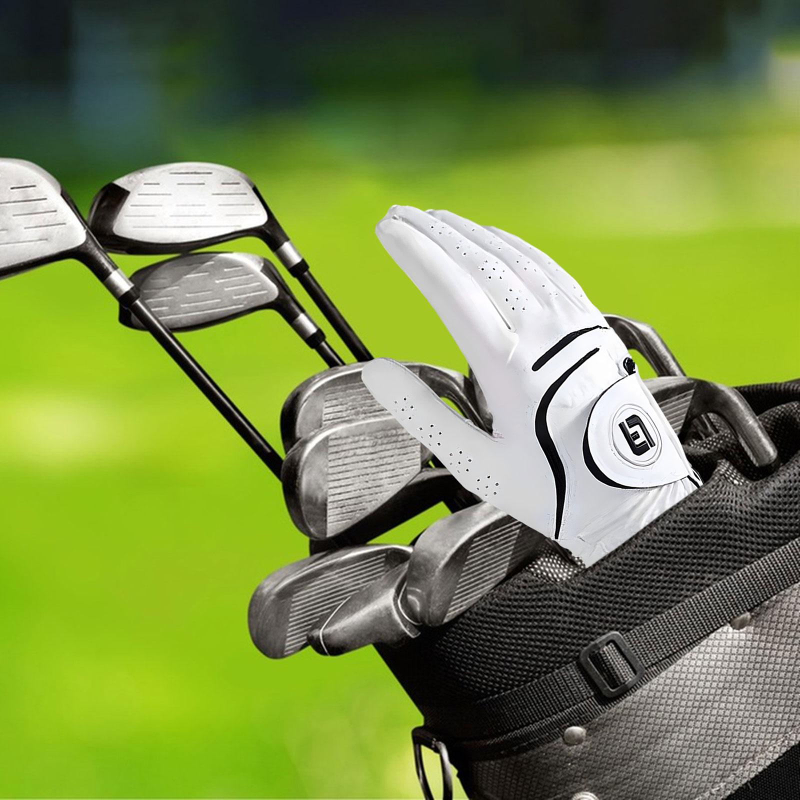 Golf Glove for Men Women Soft Comfortable Golf Training Glove for Golf Swing Right 24 White