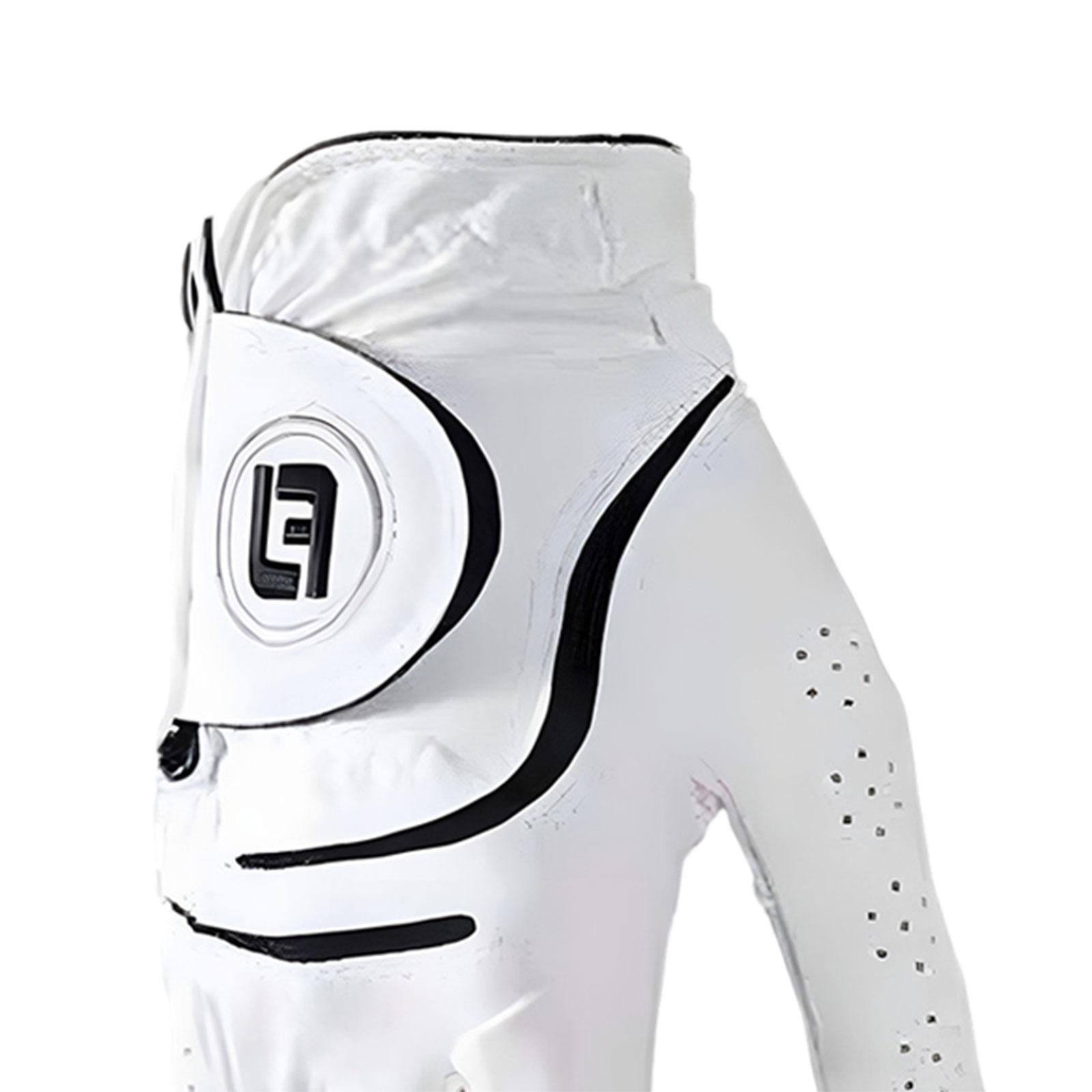 Golf Glove for Men Women Soft Comfortable Golf Training Glove for Golf Swing Right 24 White