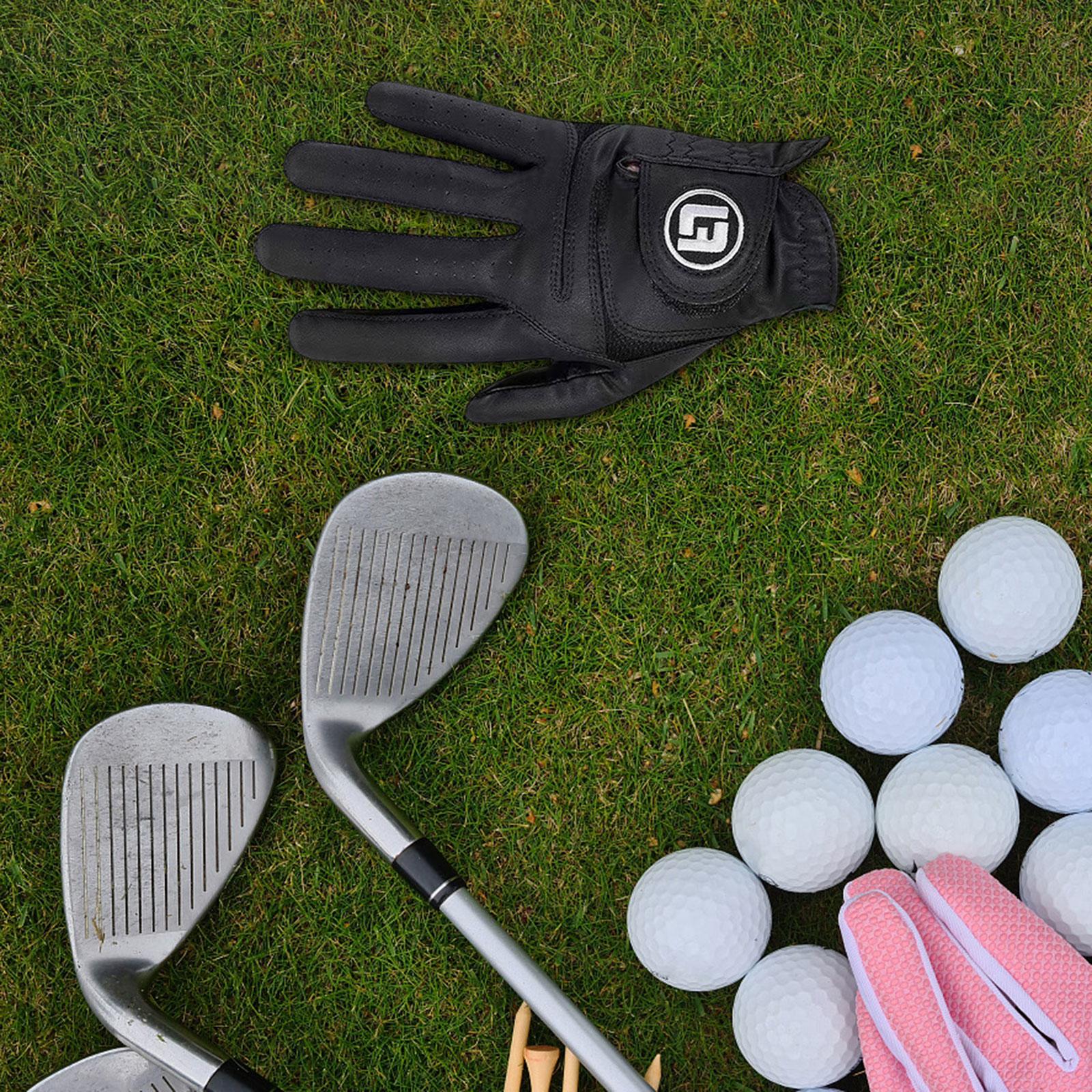 Golf Glove for Men Women Soft Comfortable Golf Training Glove for Golf Swing Right 23 Black