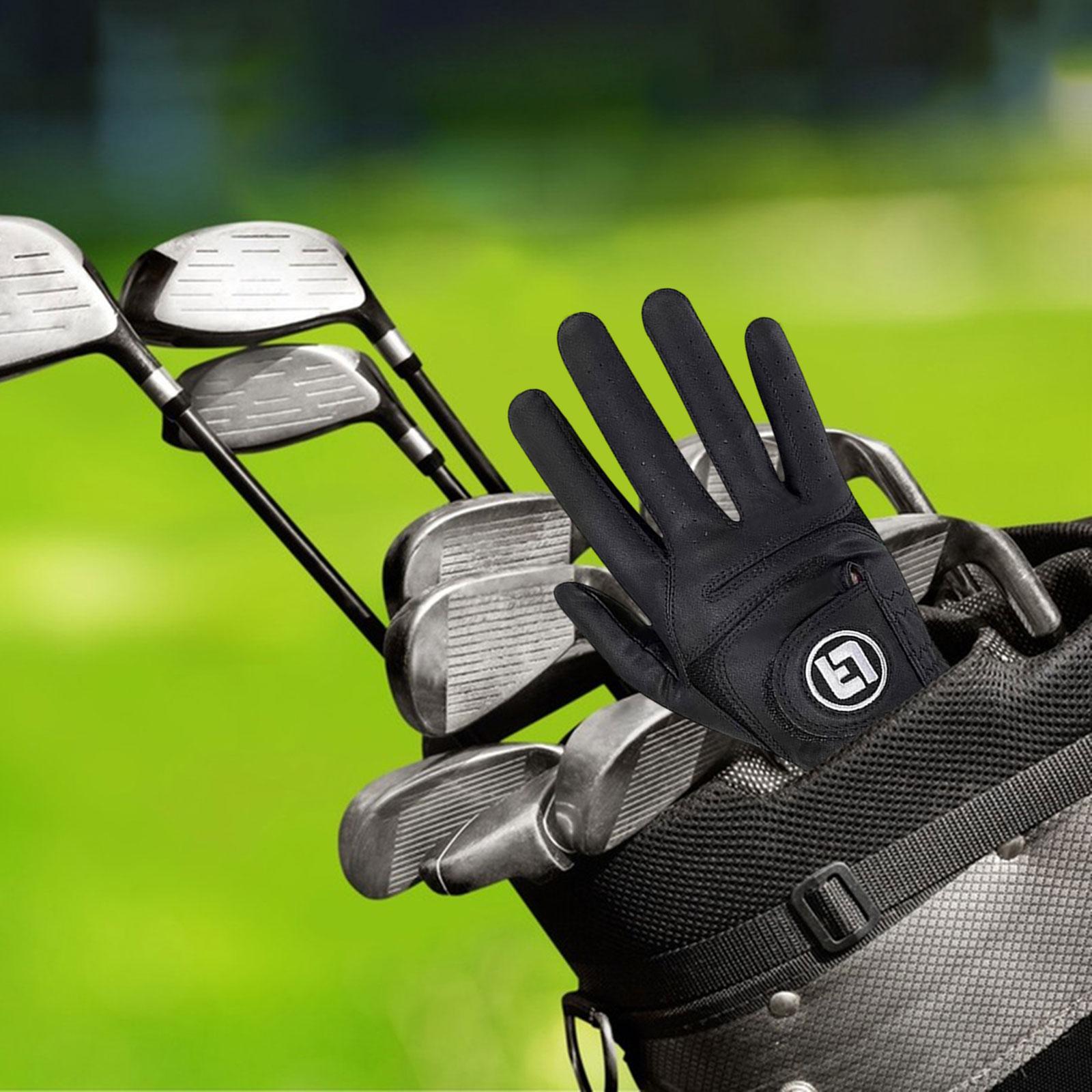 Golf Glove for Men Women Soft Comfortable Golf Training Glove for Golf Swing Right 24 Black