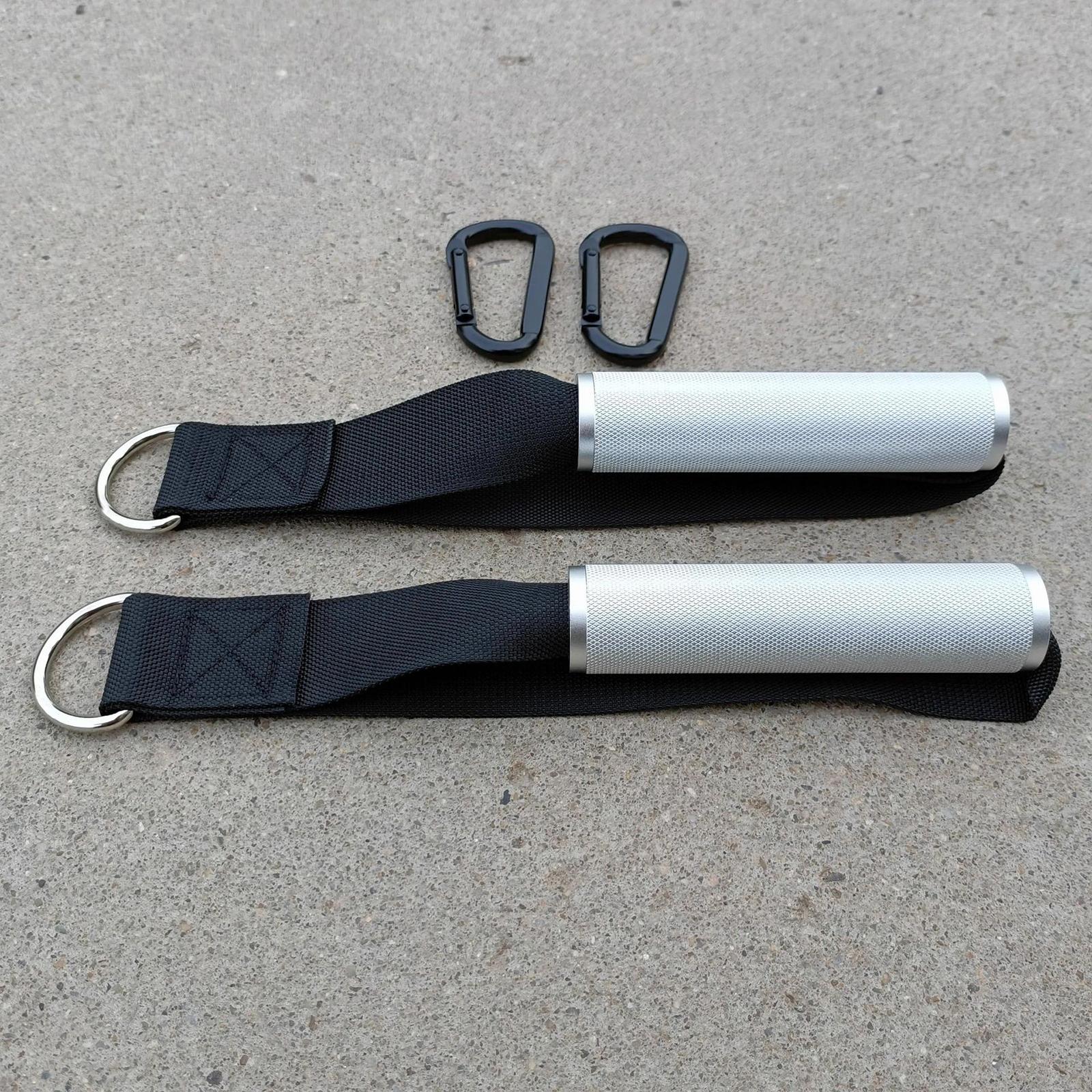 2Pcs Gyms Handles Resistance Exercise Metal for Yoga Strength Trainer Pilates yellow