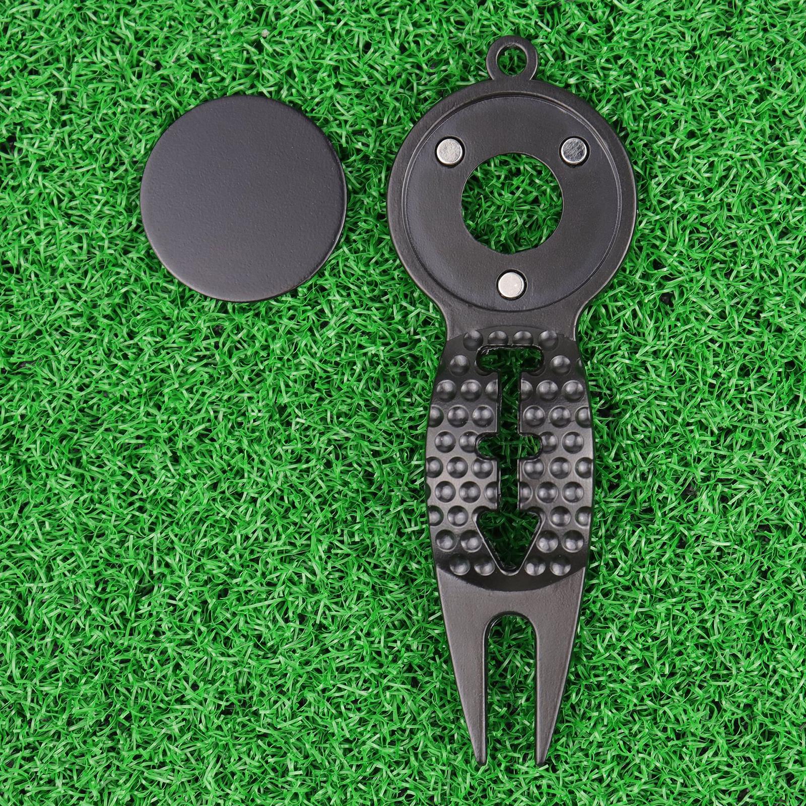 Golf Divot Repair Tool Lightweight Durable Green Tool Lawn Repair Prong ergent