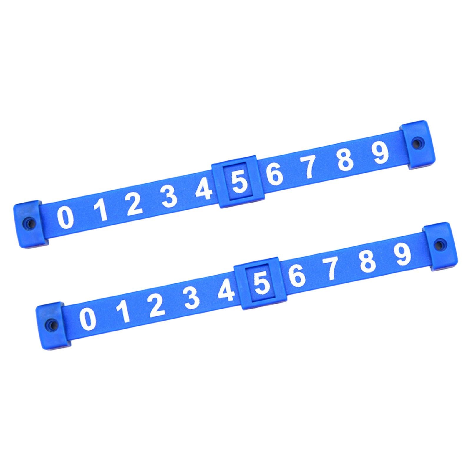 2x2Pcs Foosball Score Counter Kids Foosball Counters Foosball Table Scoreboard Blue