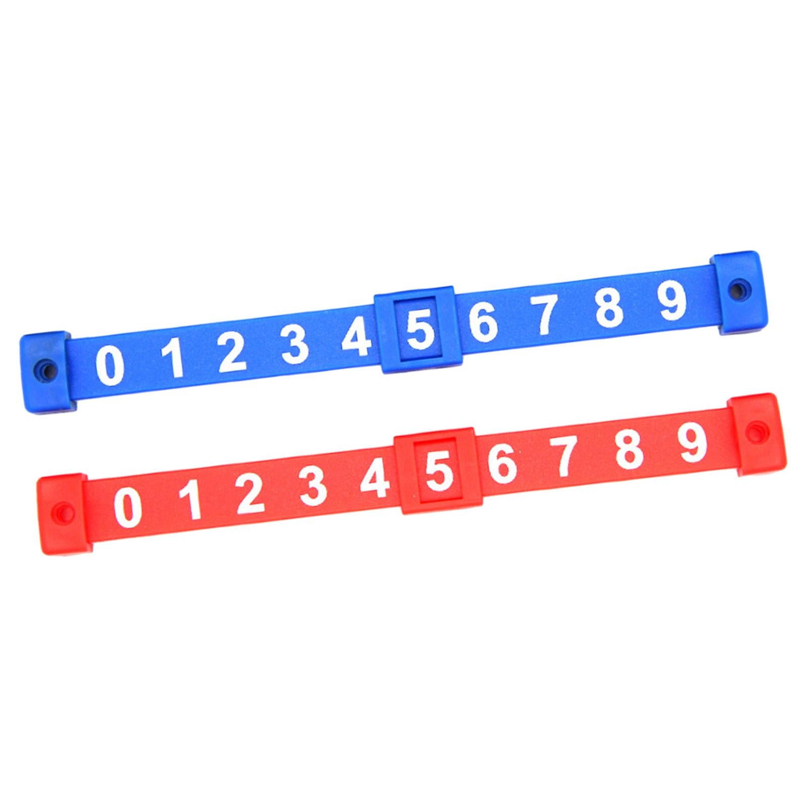 4x2Pcs Foosball Score Counter Kids Foosball Counters Foosball Table Scoreboard Red and Blue