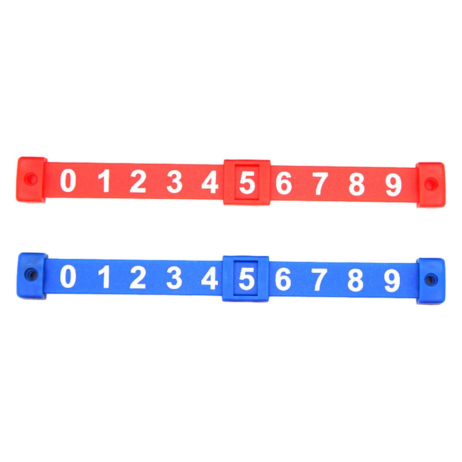 4x2Pcs Foosball Score Counter Kids Foosball Counters Foosball Table Scoreboard Red and Blue