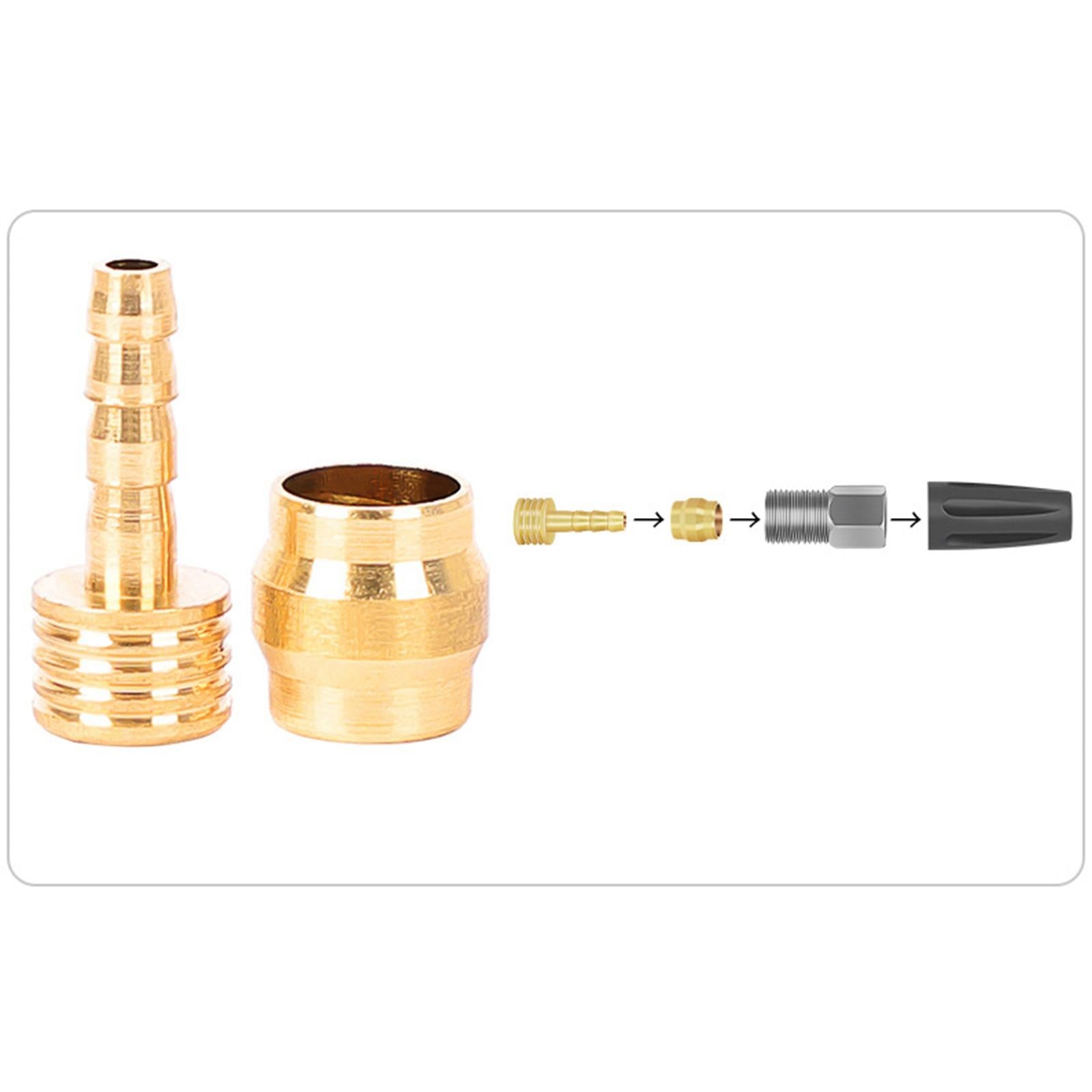 Bicycle Brake Olive and Connecting Insert Set Fitting Replacement Part 80Set