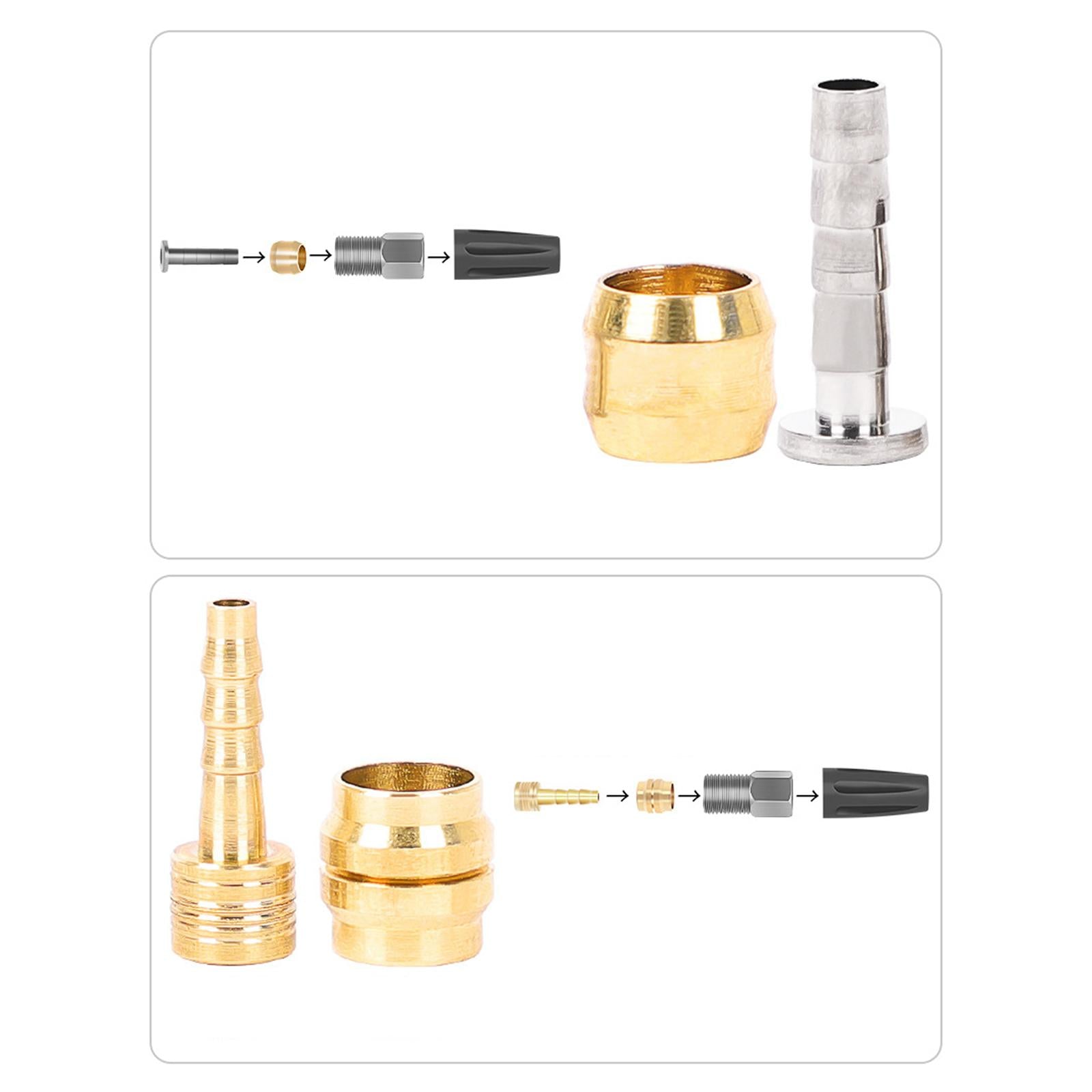 Bicycle Brake Olive and Connecting Insert Set Fitting Replacement Part 80Set