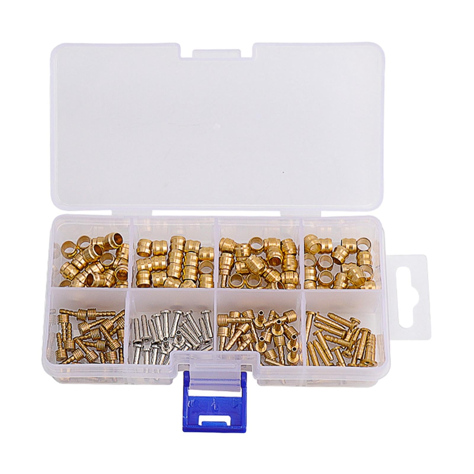 Bicycle Brake Olive and Connecting Insert Set Fitting Replacement Part 80Set