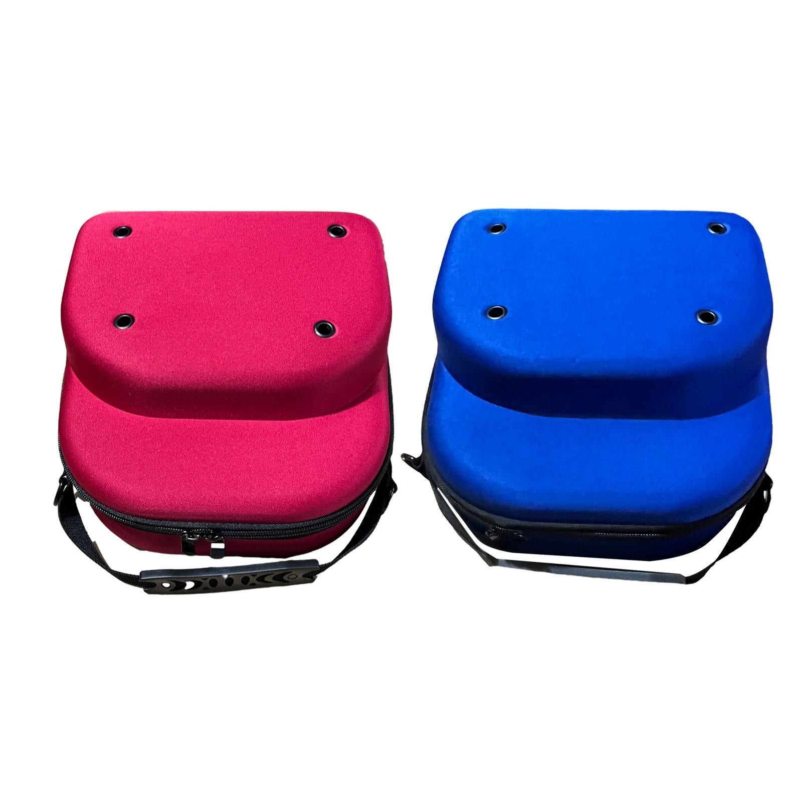 Hat Carrier Travel Case Handbag Portable Carrying Hat Case for Baseball Caps red