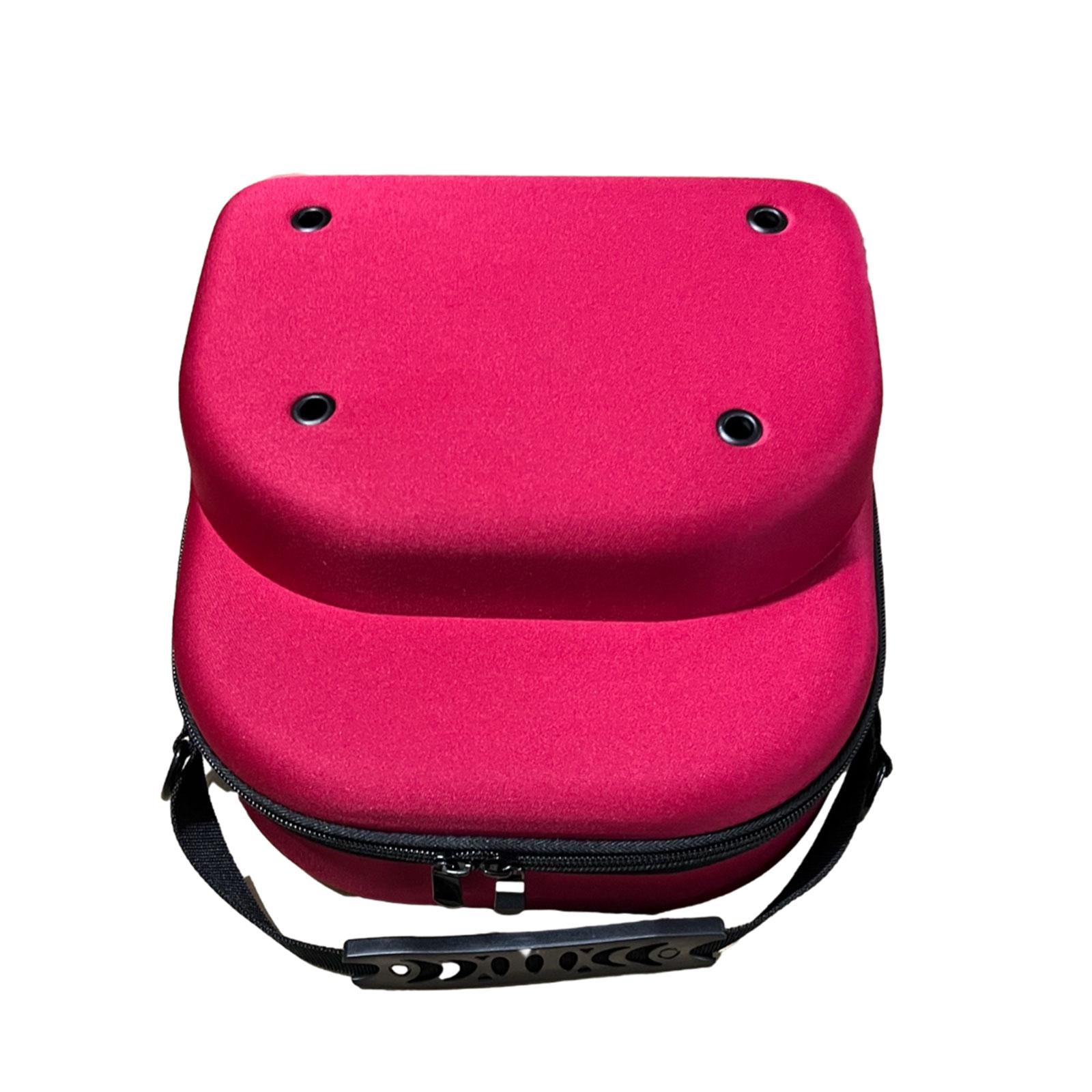 Hat Carrier Travel Case Handbag Portable Carrying Hat Case for Baseball Caps red