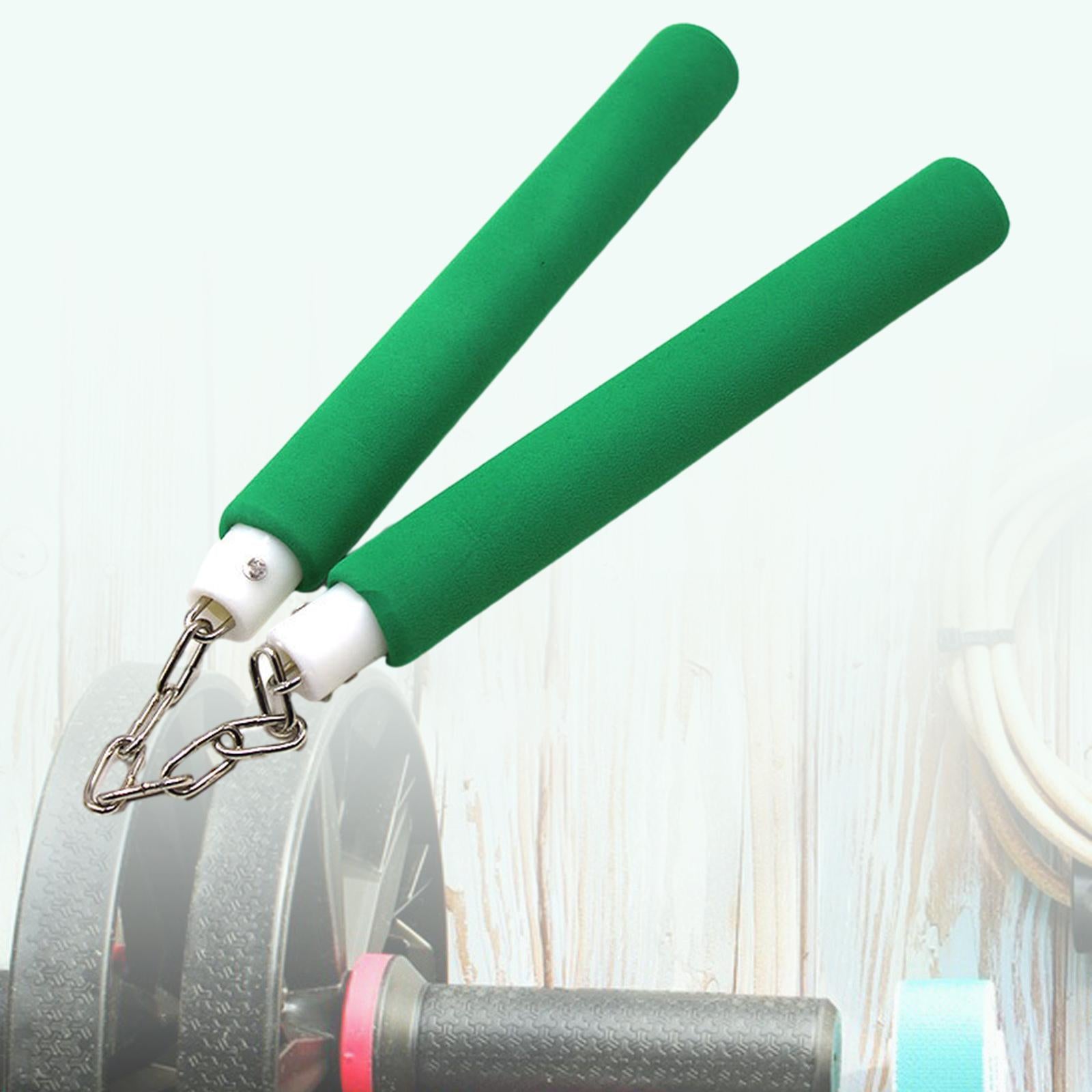 Practice Nunchucks Practice Stick for Martial Arts Professionals Kids Adults Green