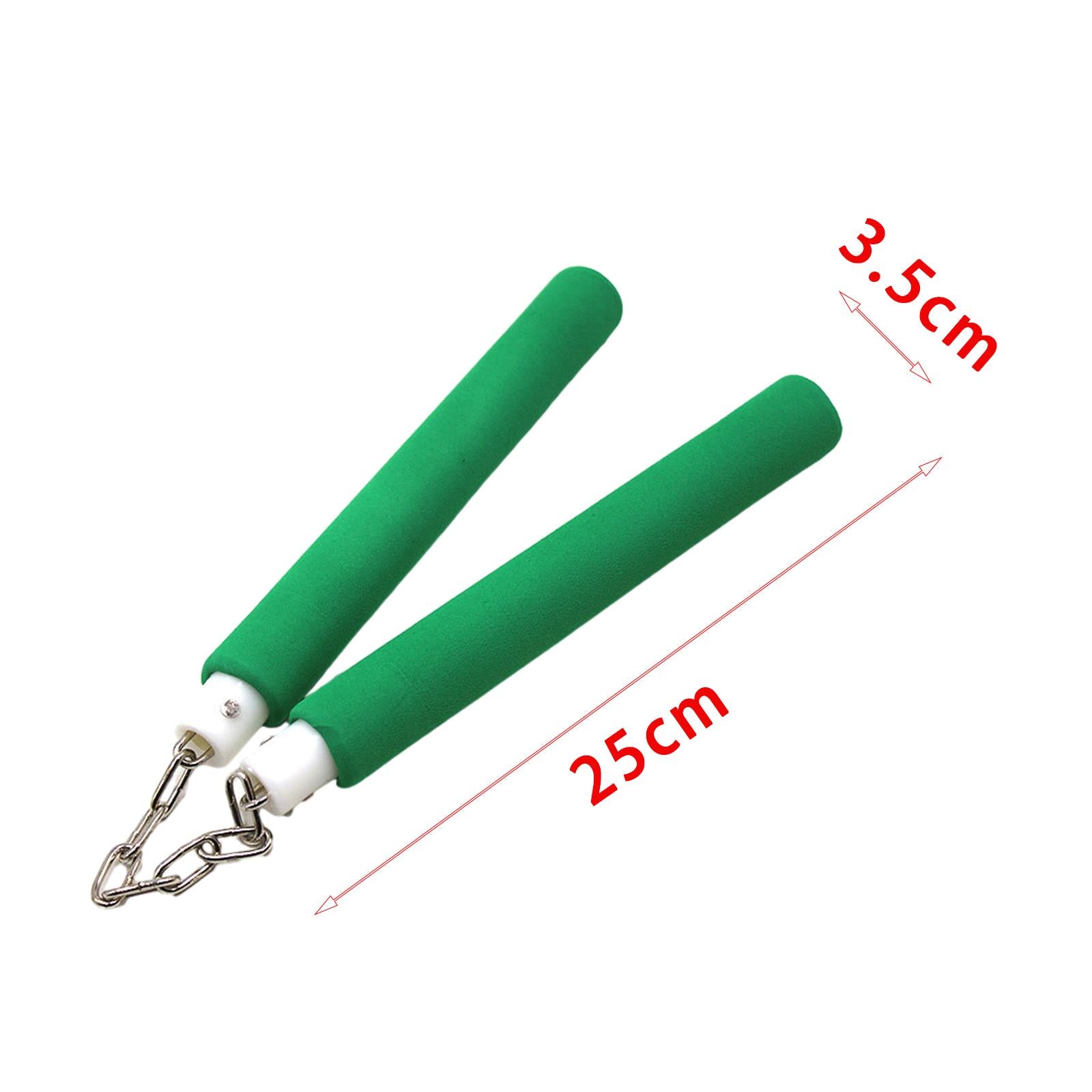 Practice Nunchucks Practice Stick for Martial Arts Professionals Kids Adults Green