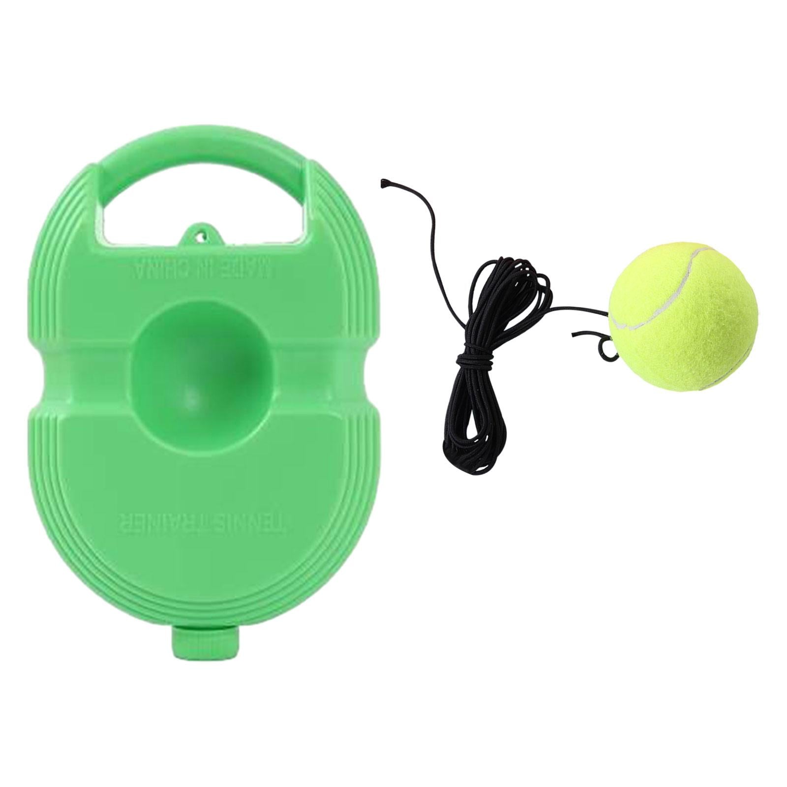 Tennis Trainer Portable Self Training Sport Tool Tennis Practice Device Base Green