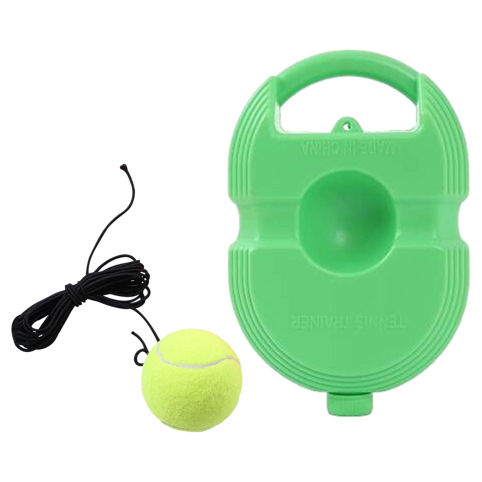 Tennis Trainer Portable Self Training Sport Tool Tennis Practice Device Base Green