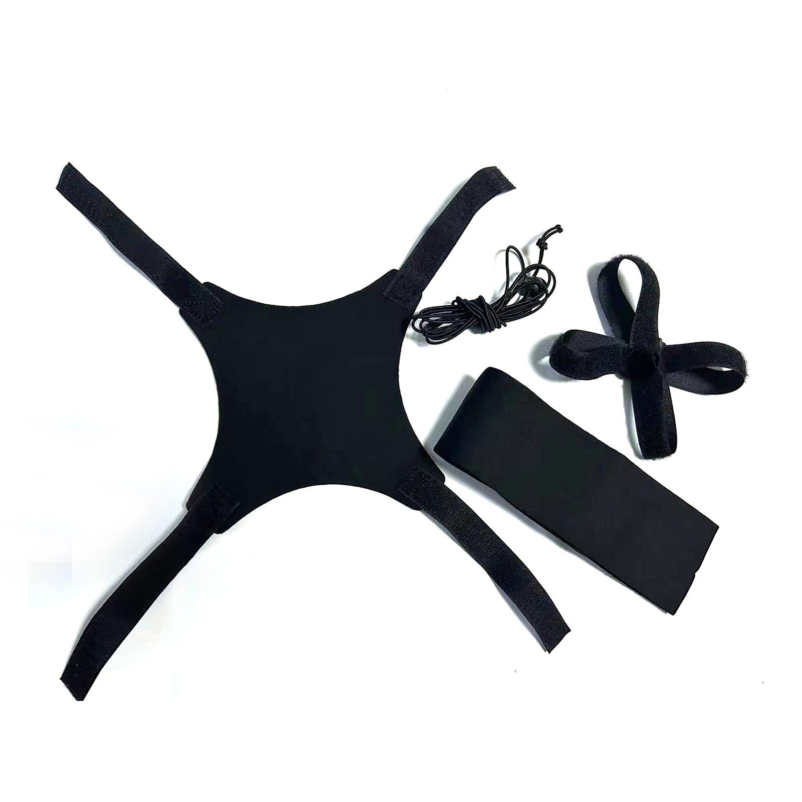 Soccer Trainer Control Skills Solo Practice for Football Skills Improvement 4 Straps Black