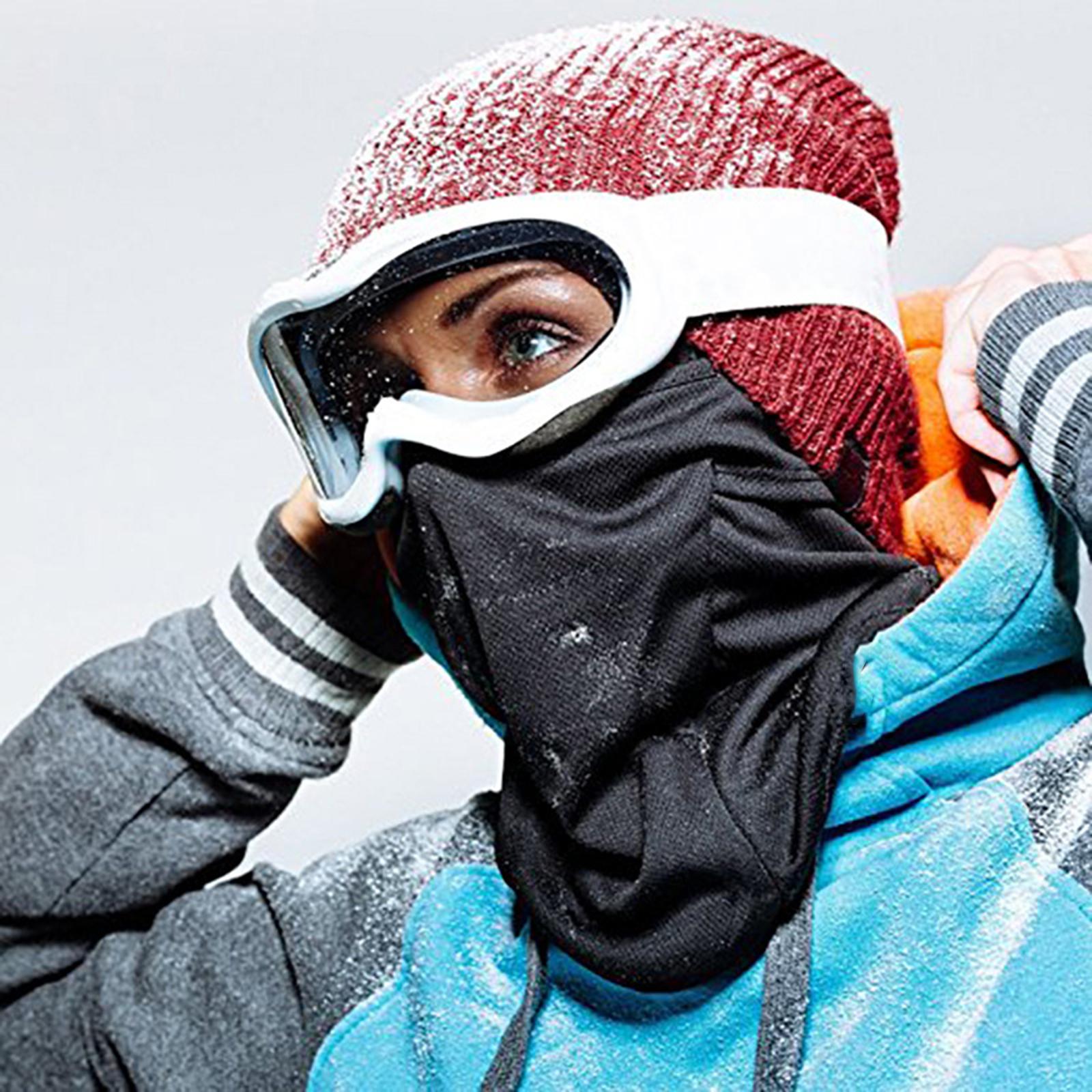 Balaclava Hood Scarf Lightweight Soft Headwear for Skating Winter Motorcycle