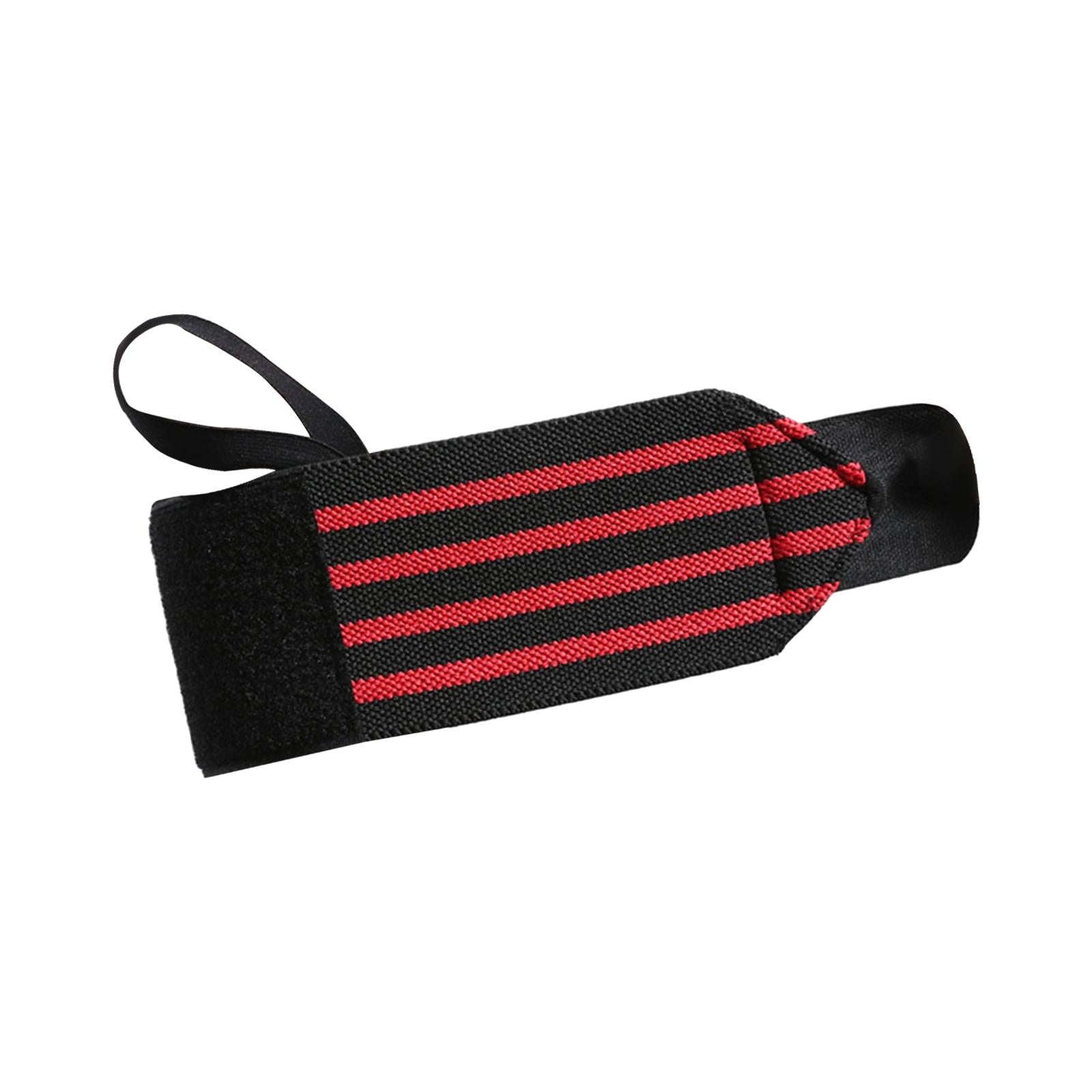 Weightlifting Wrist Wraps for Bodybuilding Weight Bearing Strain Working Out red