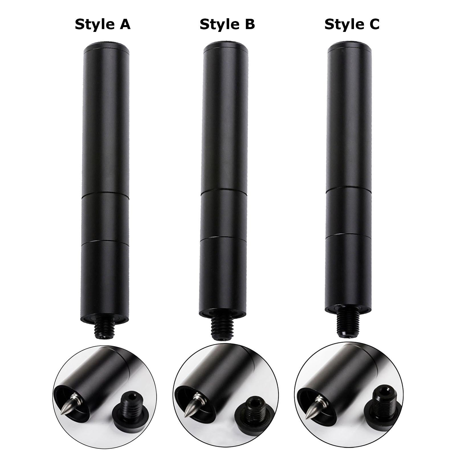 Billiards Pool Cue Extension Black Parts for Athlete Beginners Billiard Cues Style A
