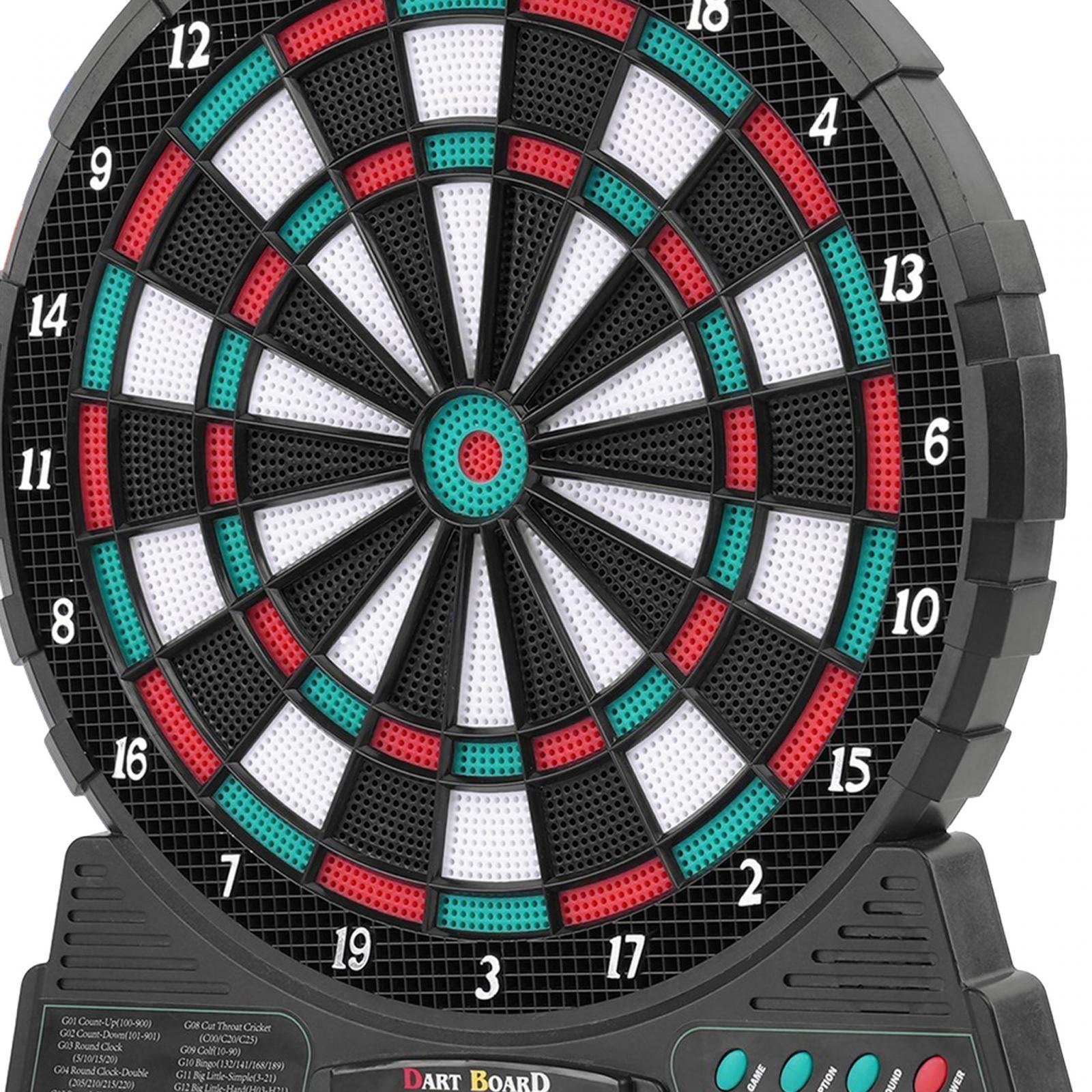 Electronic Dartboard Set Auto Scoring English Voice Broadcast Darts Included