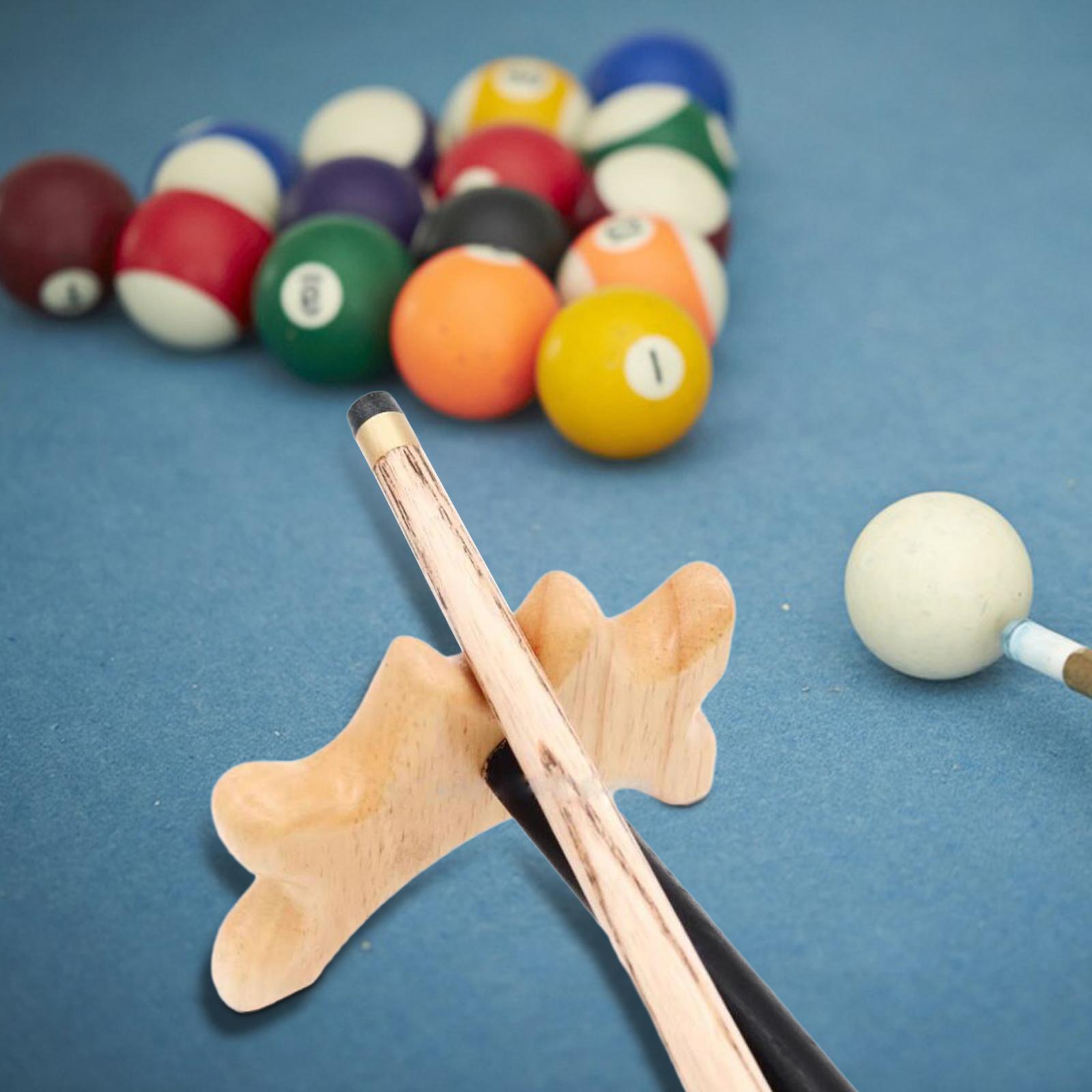 Pool Billiard Cue Bridge Head Beginners Pole Rack Rest for Games Club Indoor